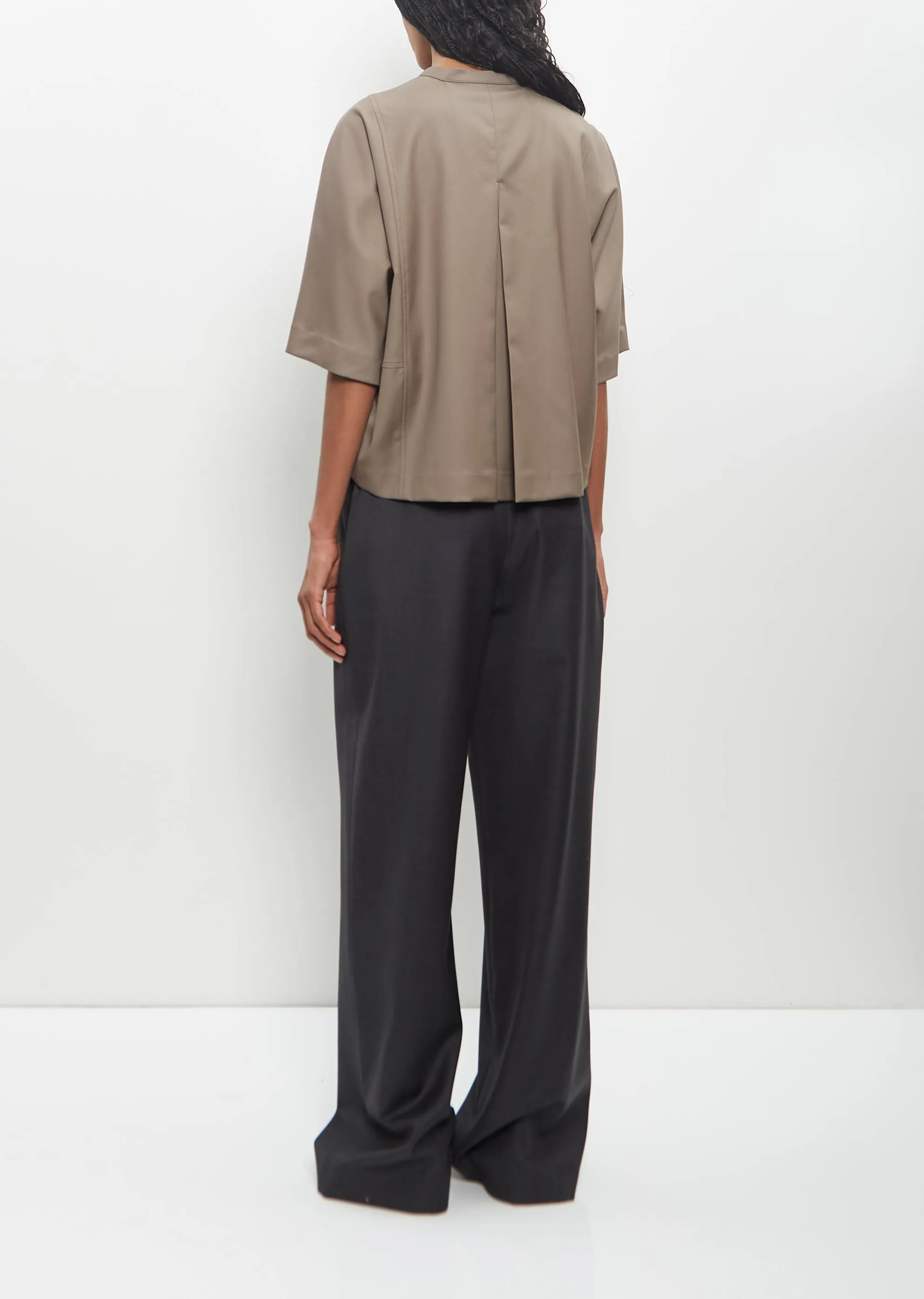 Wool Aylin Short-Sleeved Blouse sold by La Garconne product image thumbnail 3