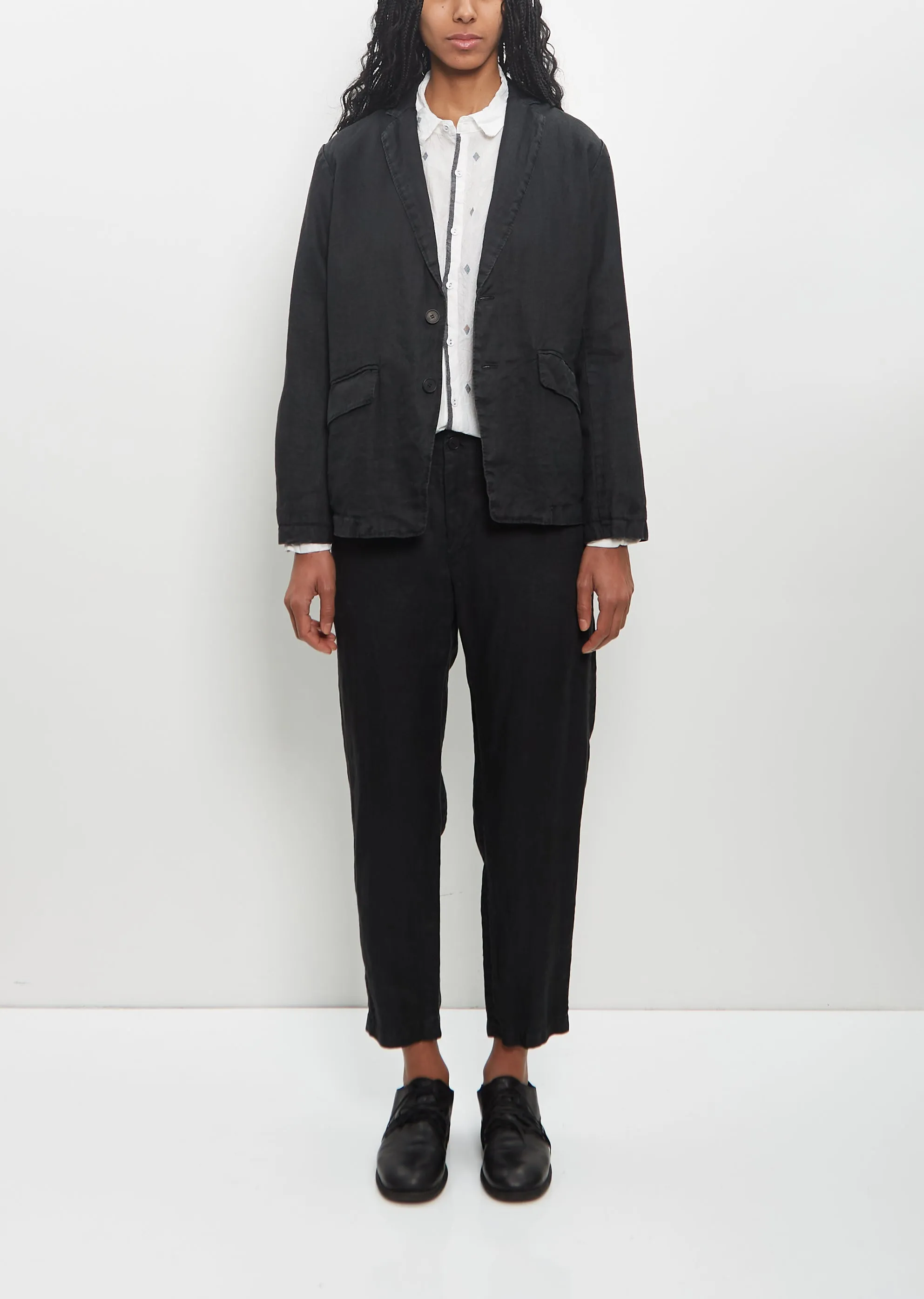 Linen Tailored Jacket sold by La Garconne product image thumbnail 4