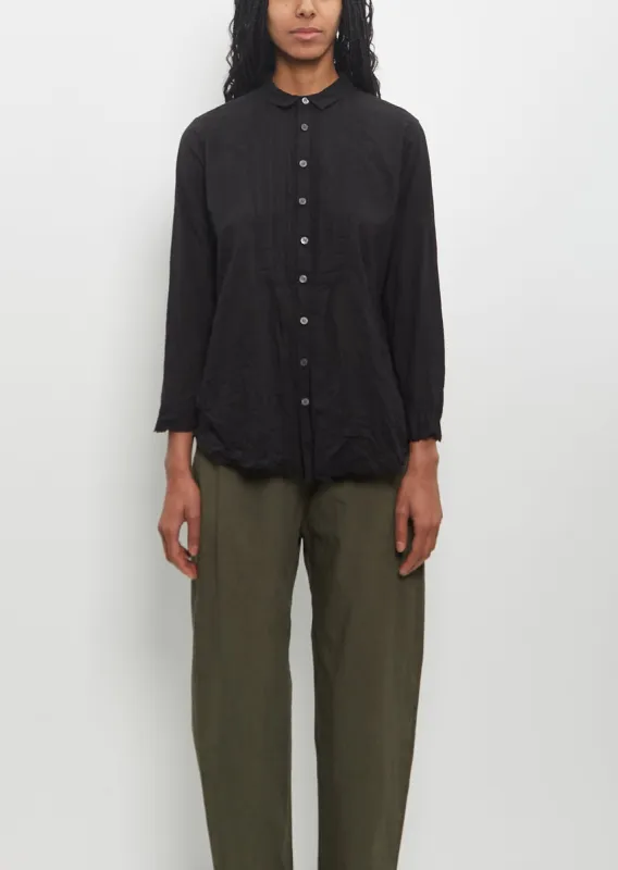 Cotton Lawn Random Pintuck Blouse made by Pas de Calais