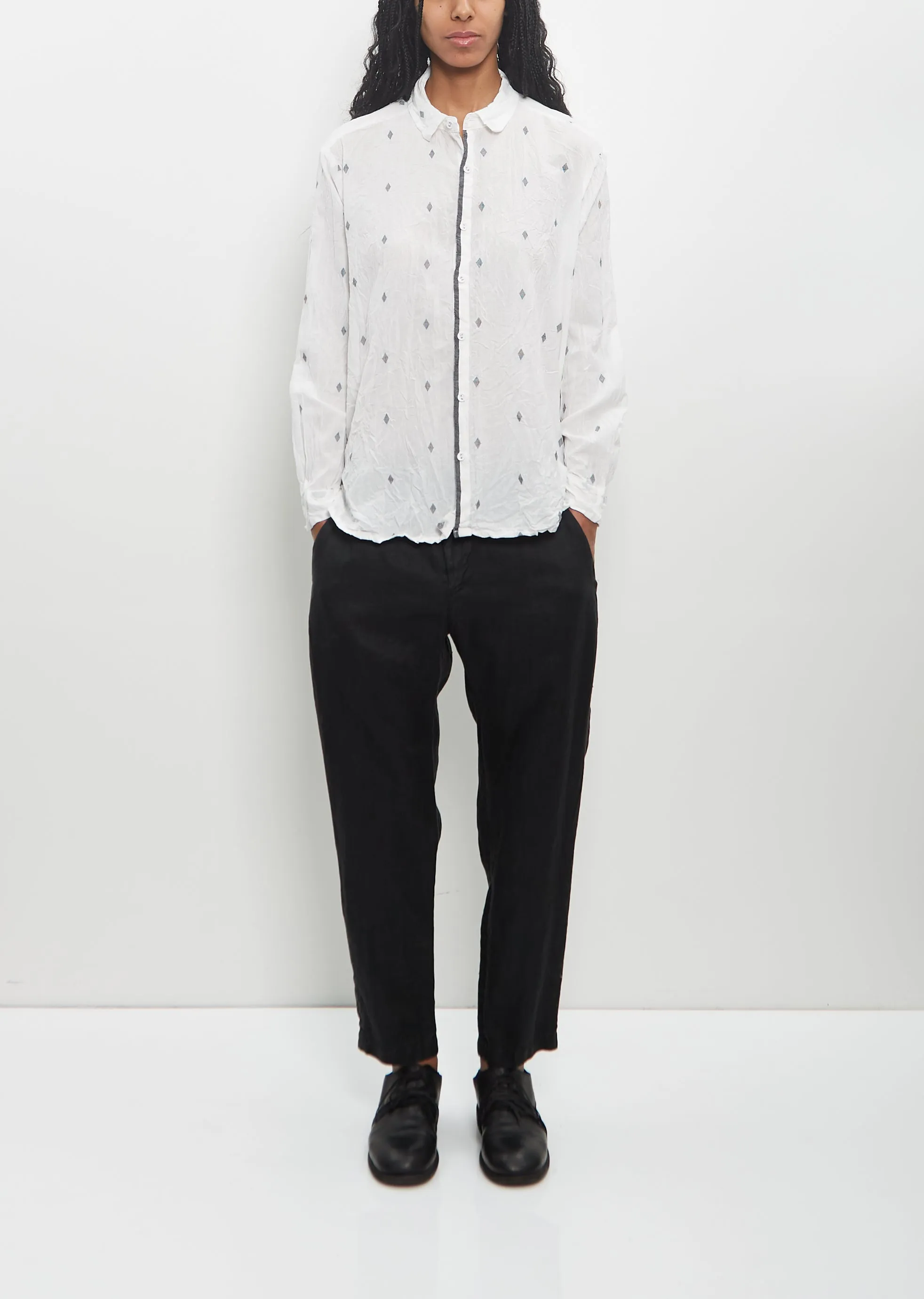 Cotton Cut Dobby Blouse sold by La Garconne product image thumbnail 4