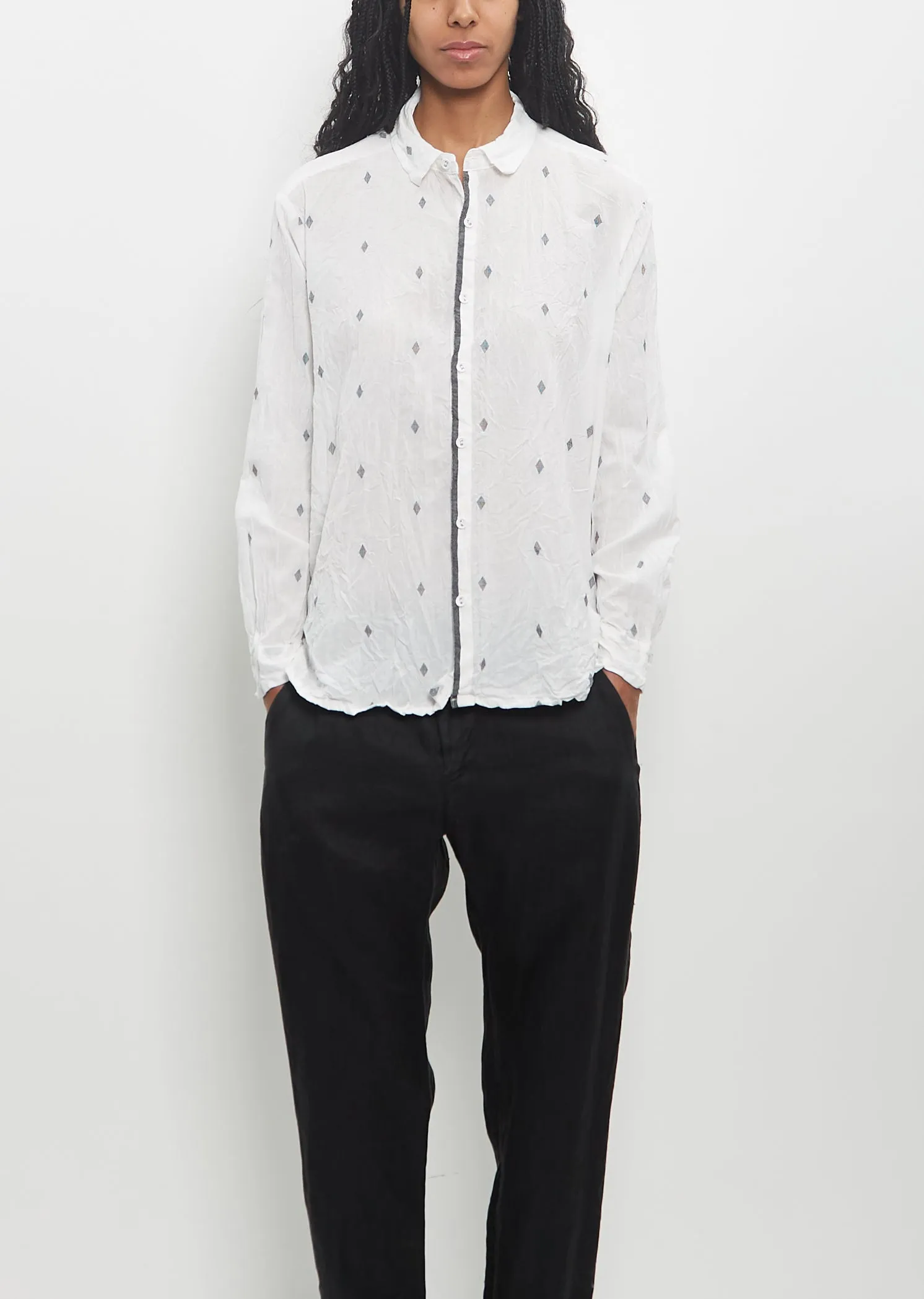 Cotton Cut Dobby Blouse sold by La Garconne