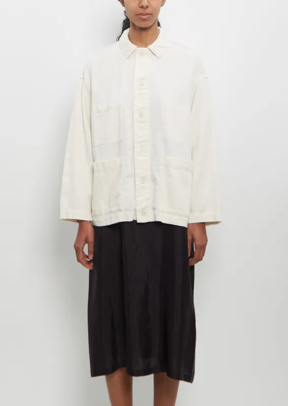 Linen Cotton Coverall Jacket sold by La Garconne