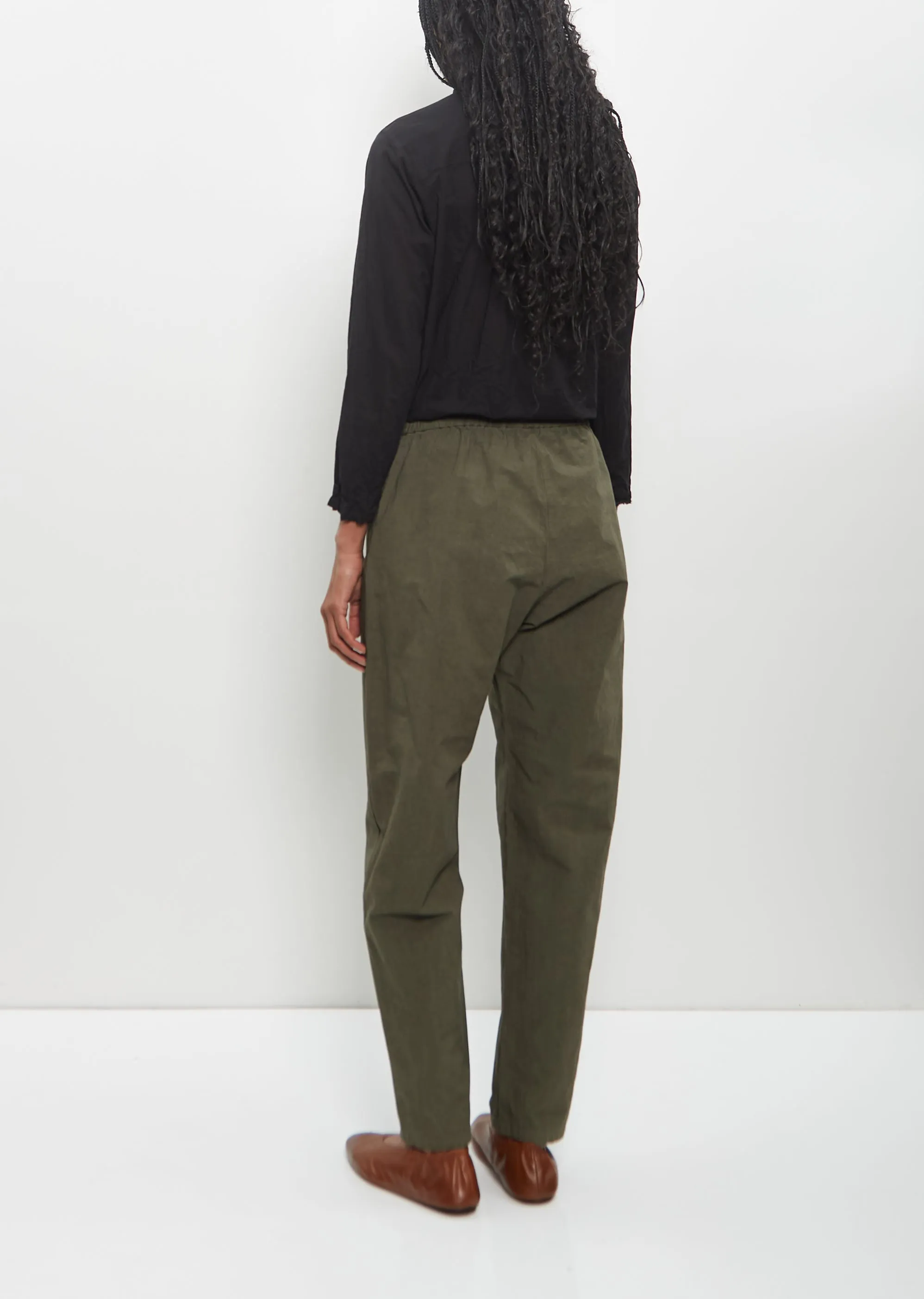 Cotton Hemp Loose Slim Pants — Khaki sold by La Garconne product image thumbnail 3