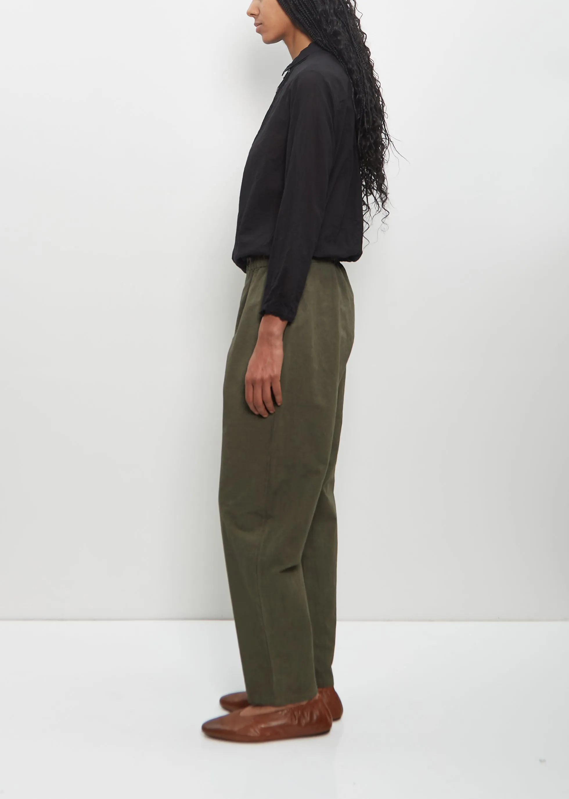 Cotton Hemp Loose Slim Pants — Khaki sold by La Garconne product image thumbnail 2