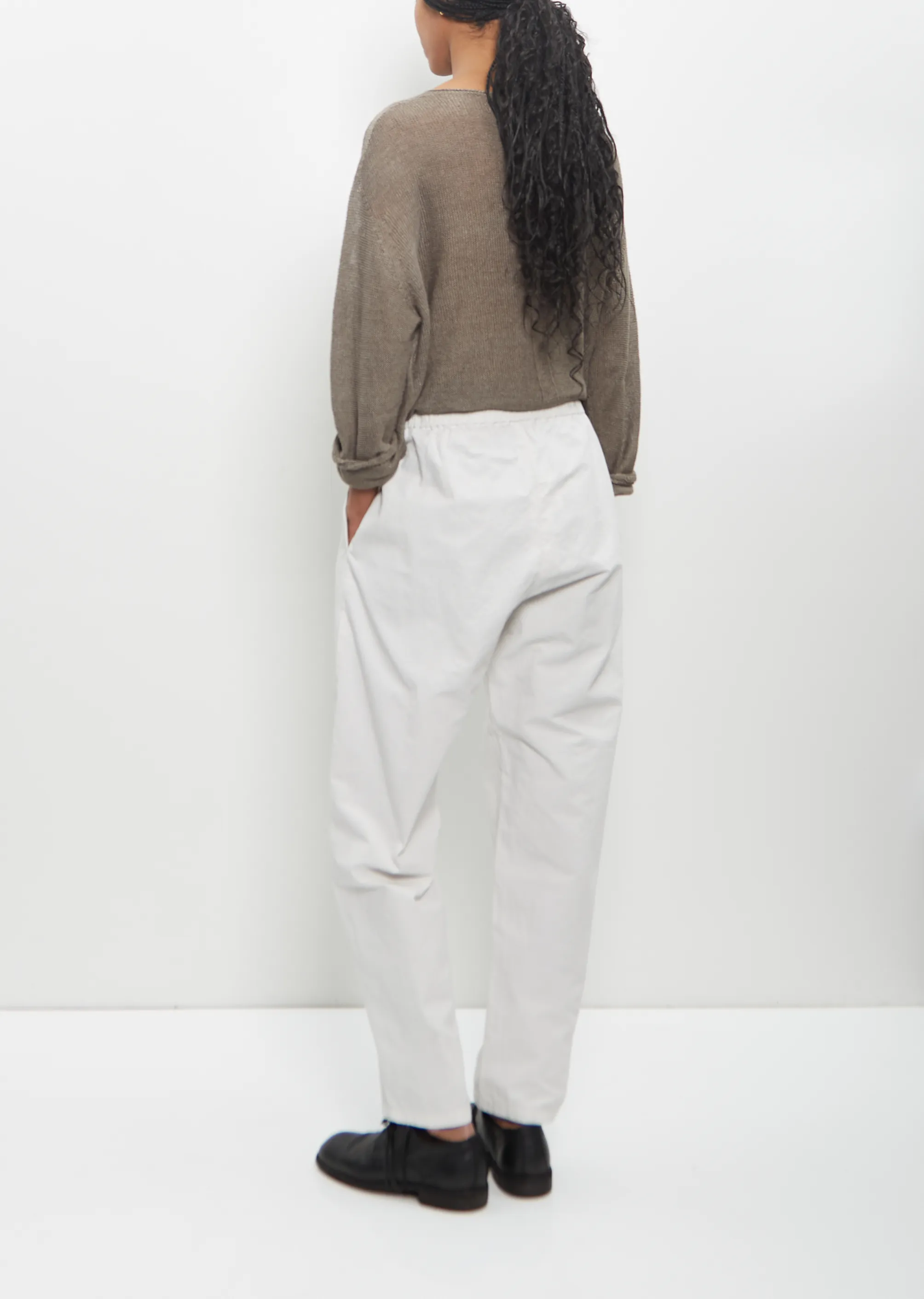 Cotton Hemp Loose Slim Pants — Ivory sold by La Garconne product image thumbnail 3