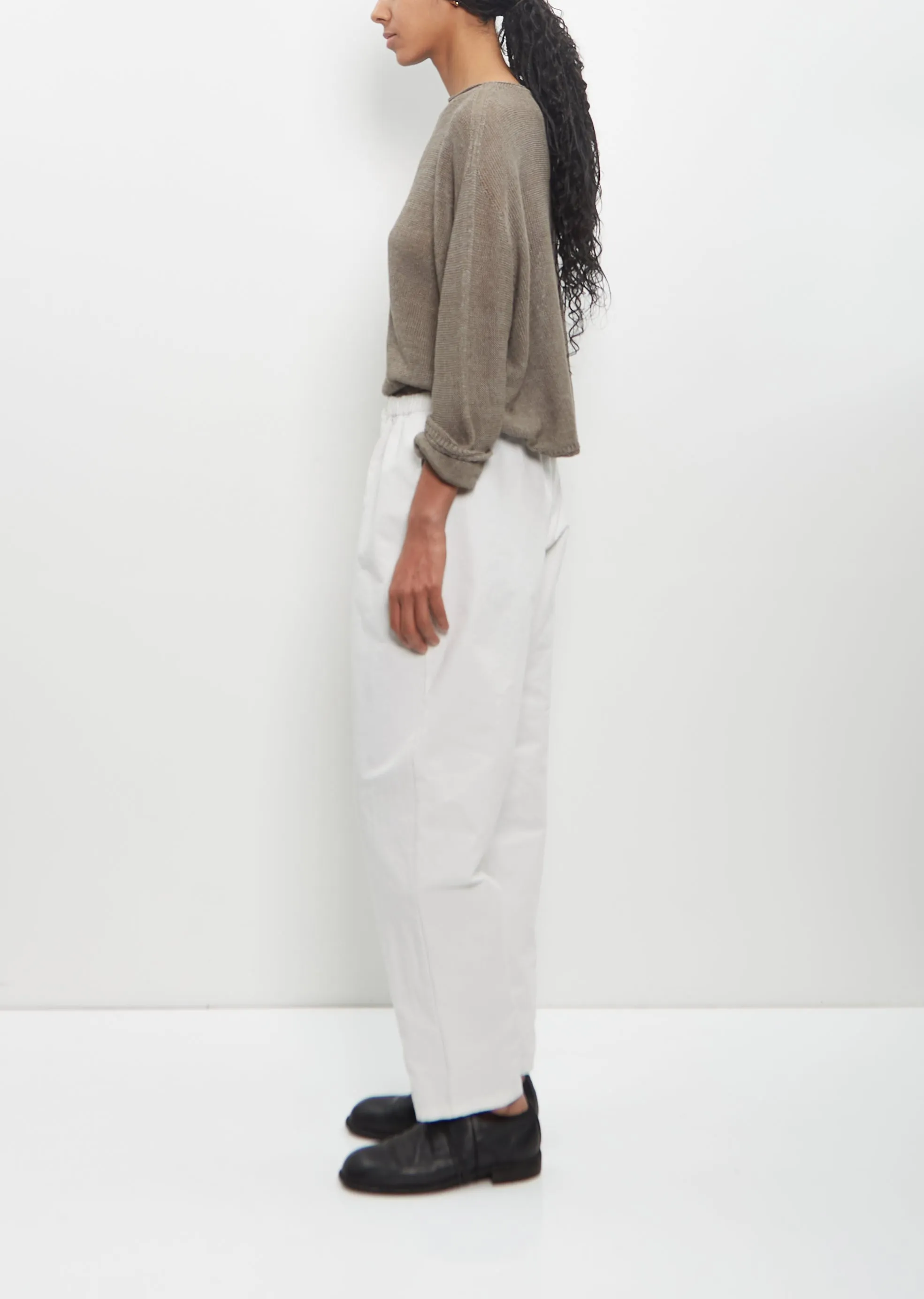 Cotton Hemp Loose Slim Pants — Ivory sold by La Garconne product image thumbnail 2