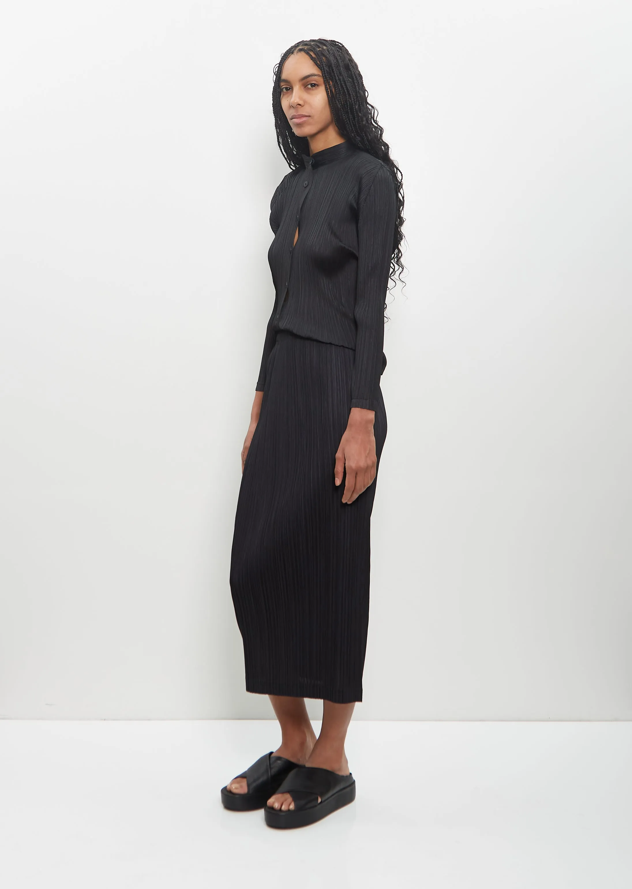 Poly Thicker Bottoms 1 Straight Skirt sold by La Garconne product image thumbnail 4
