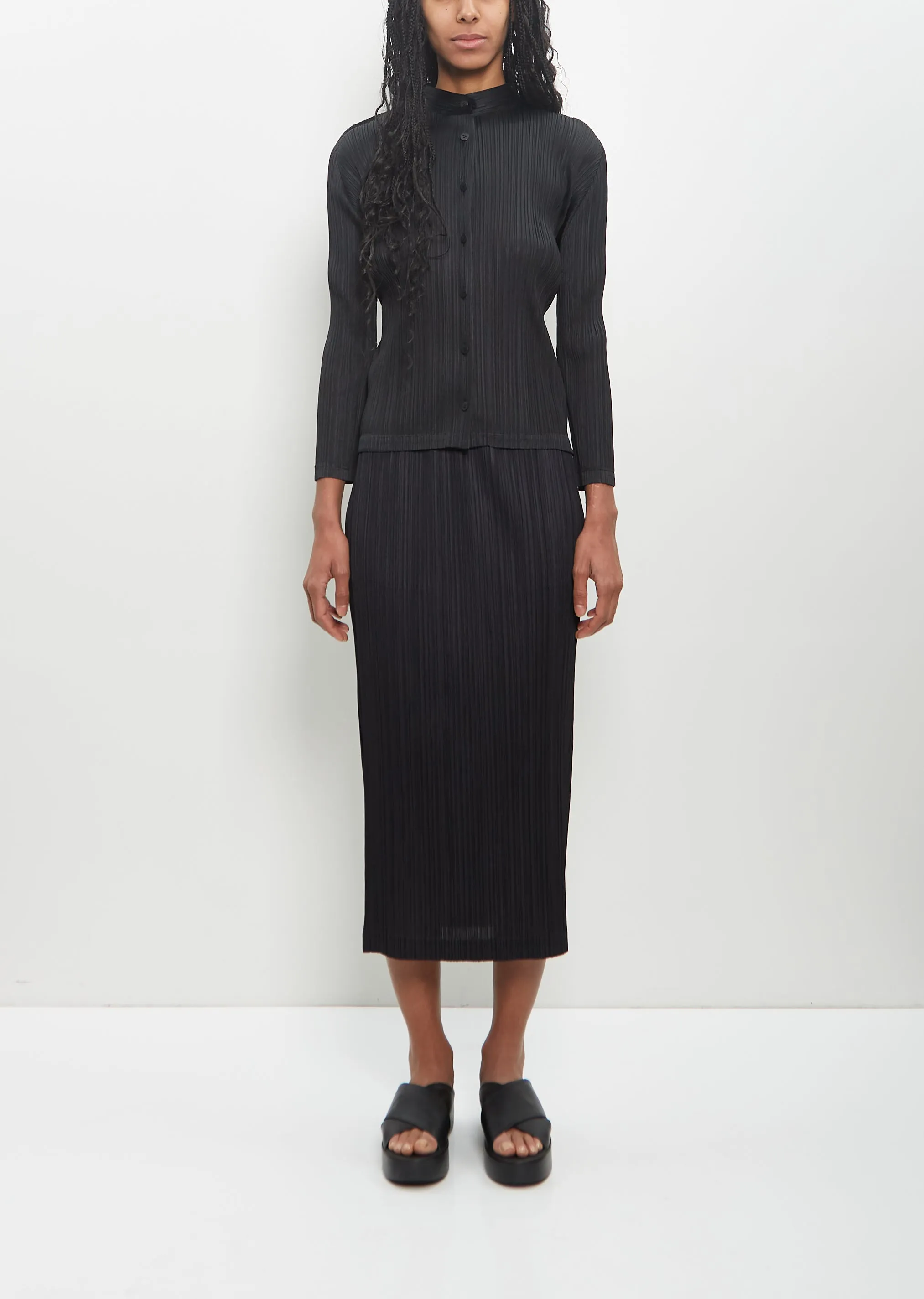 Poly Thicker Bottoms 1 Straight Skirt sold by La Garconne