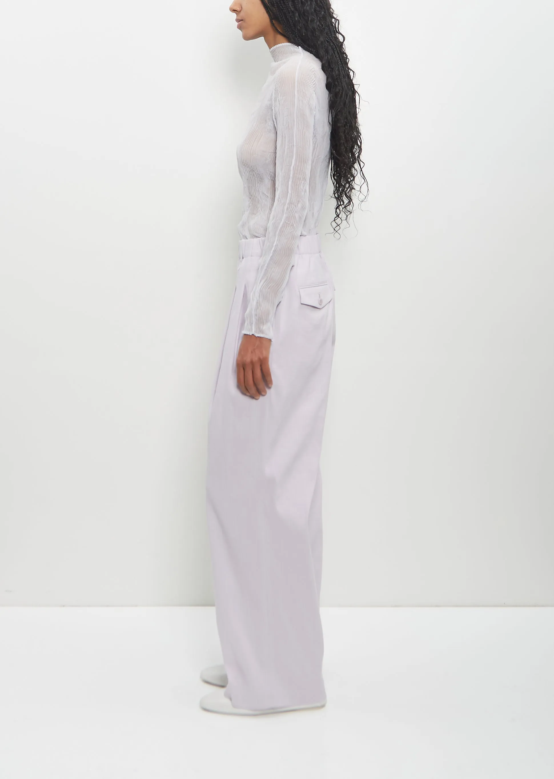 Poly-Paper Personality Pants — Light Purple Wisteria sold by La Garconne product image thumbnail 2