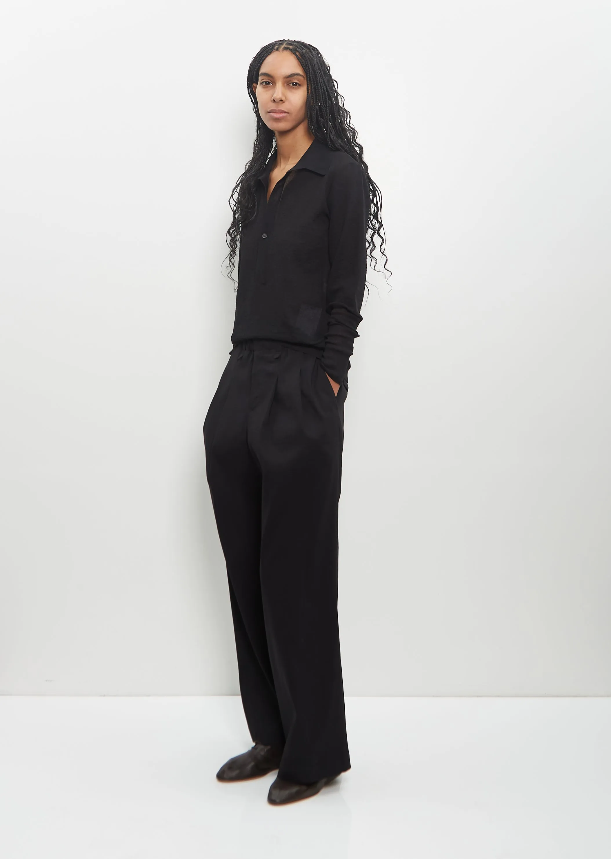 Poly-Paper Personality Pants — Black sold by La Garconne product image thumbnail 4