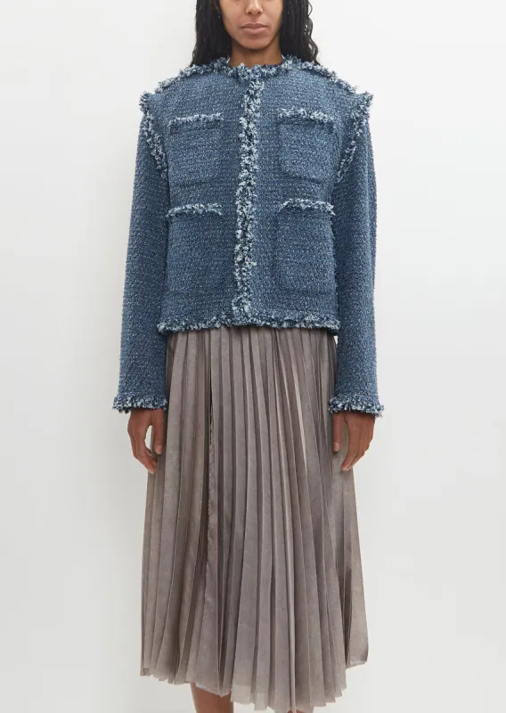 Cotton Denim Punching Jacket sold by La Garconne