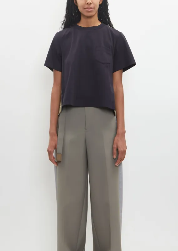 Nylon Twill Cotton Jersey T-Shirt sold by La Garconne