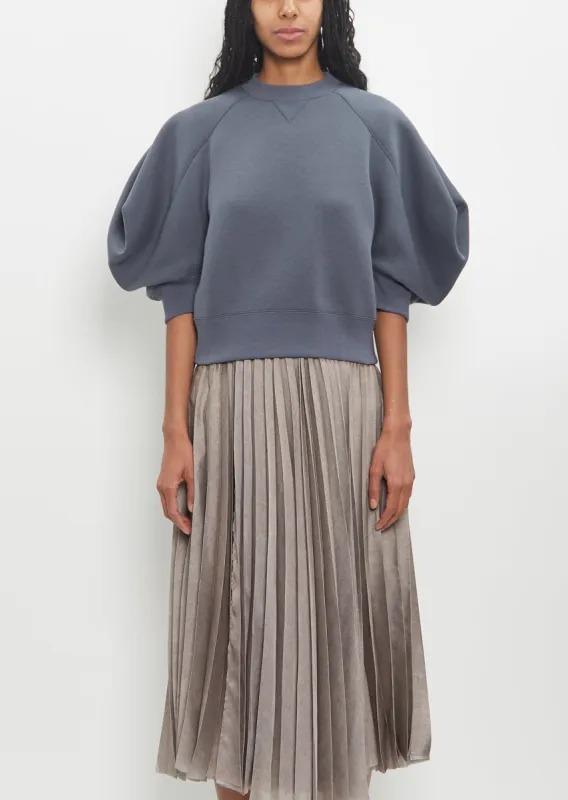 Cotton Sponge Sweat Pullover — Blue Gray sold by La Garconne