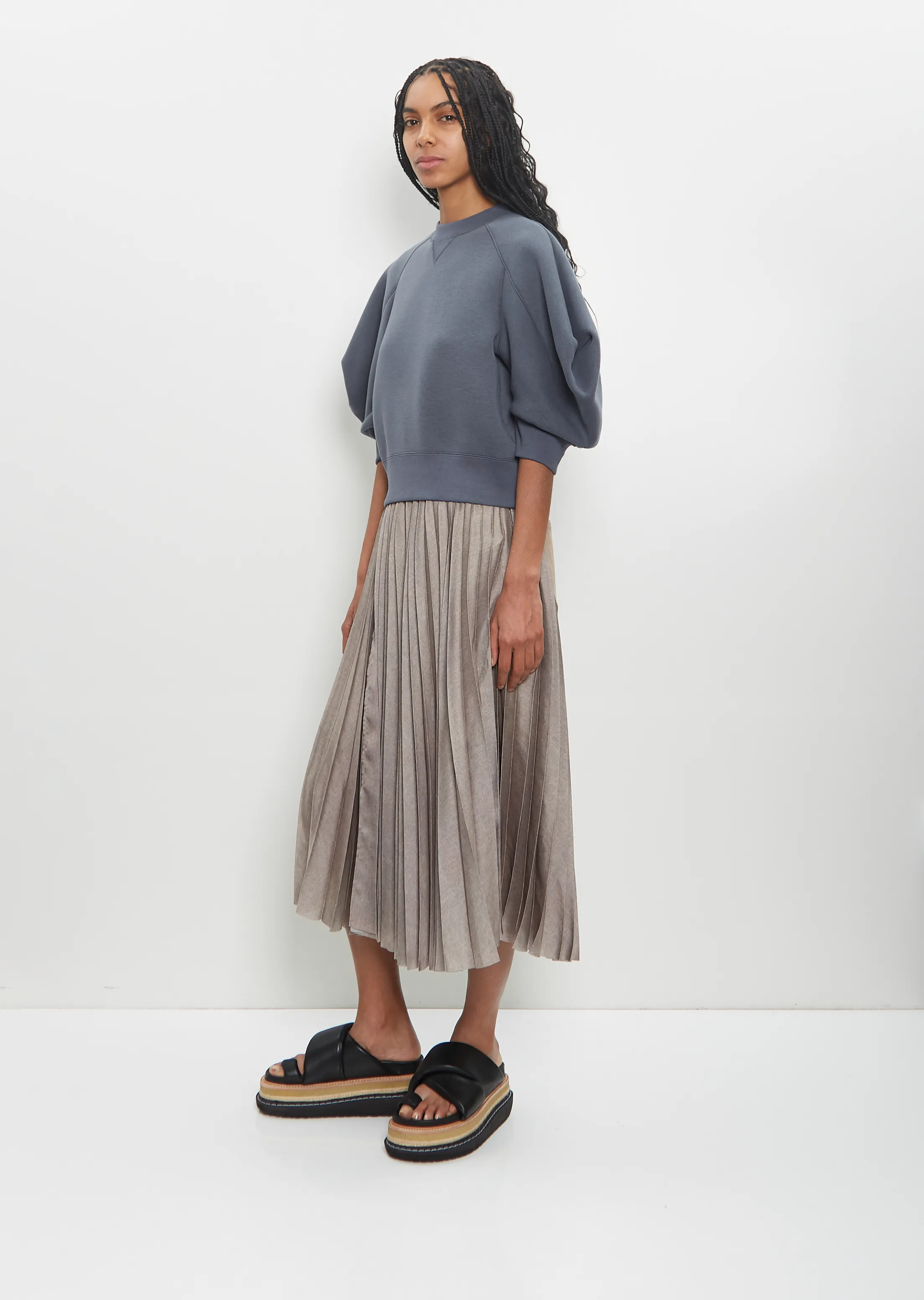 Cotton Sponge Sweat Pullover — Blue Gray sold by La Garconne product image thumbnail 5