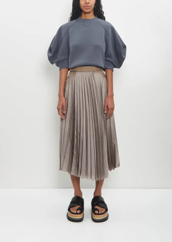 Cotton Poly Denim Mix Skirt sold by La Garconne