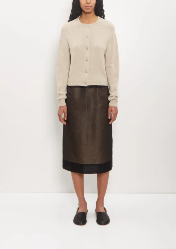 Cotton Organdy Transparent Skirt sold by La Garconne