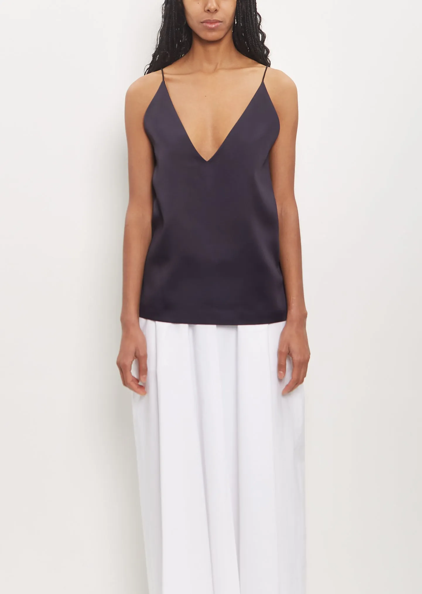 Silk Lining V-Neck Camisole sold by La Garconne