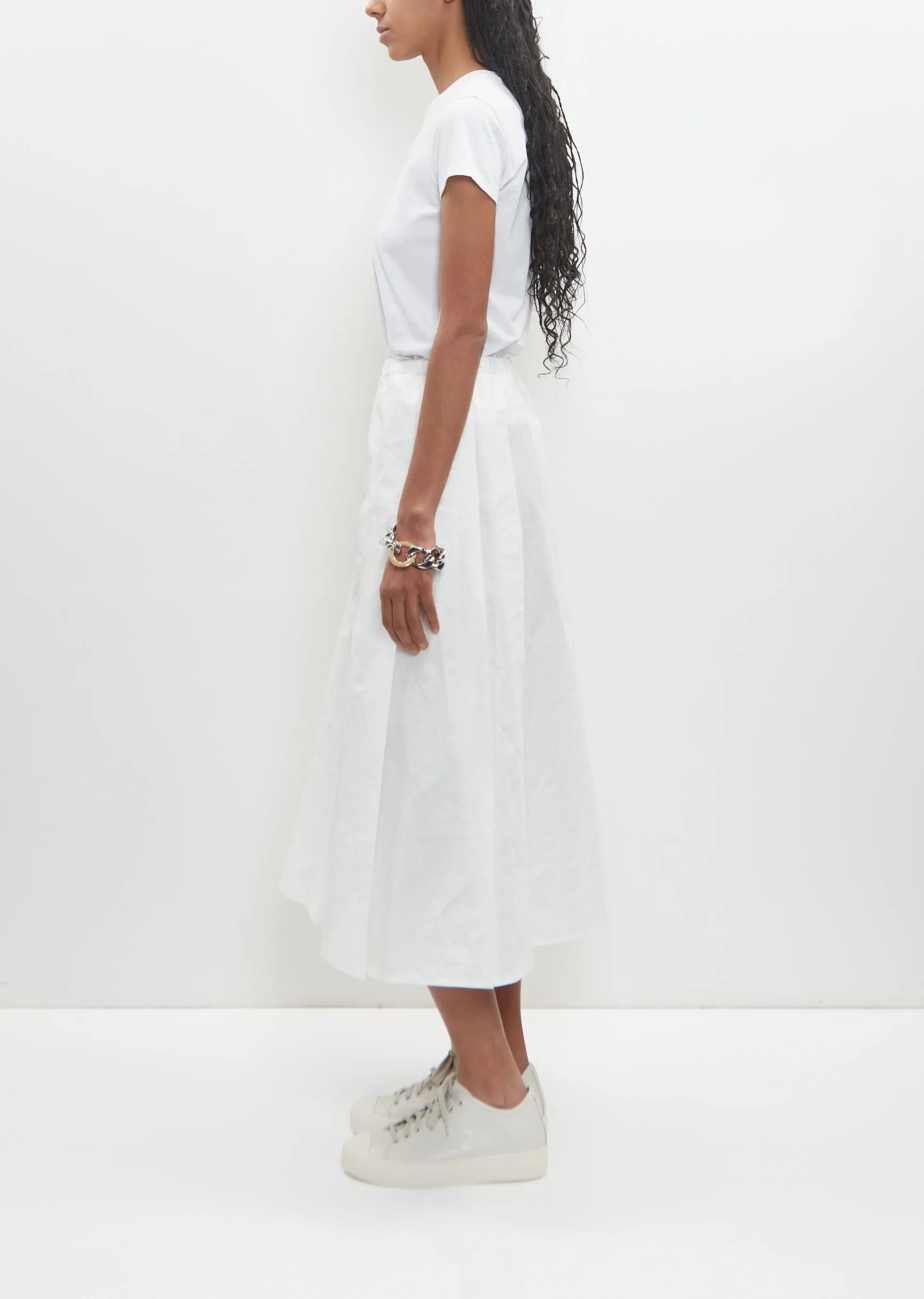 Cotton Sisli Pleated Skirt — Off White sold by La Garconne product image thumbnail 2