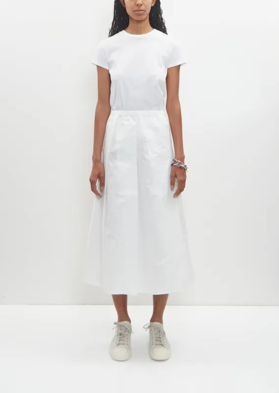 Cotton Sisli Pleated Skirt — Off White sold by La Garconne