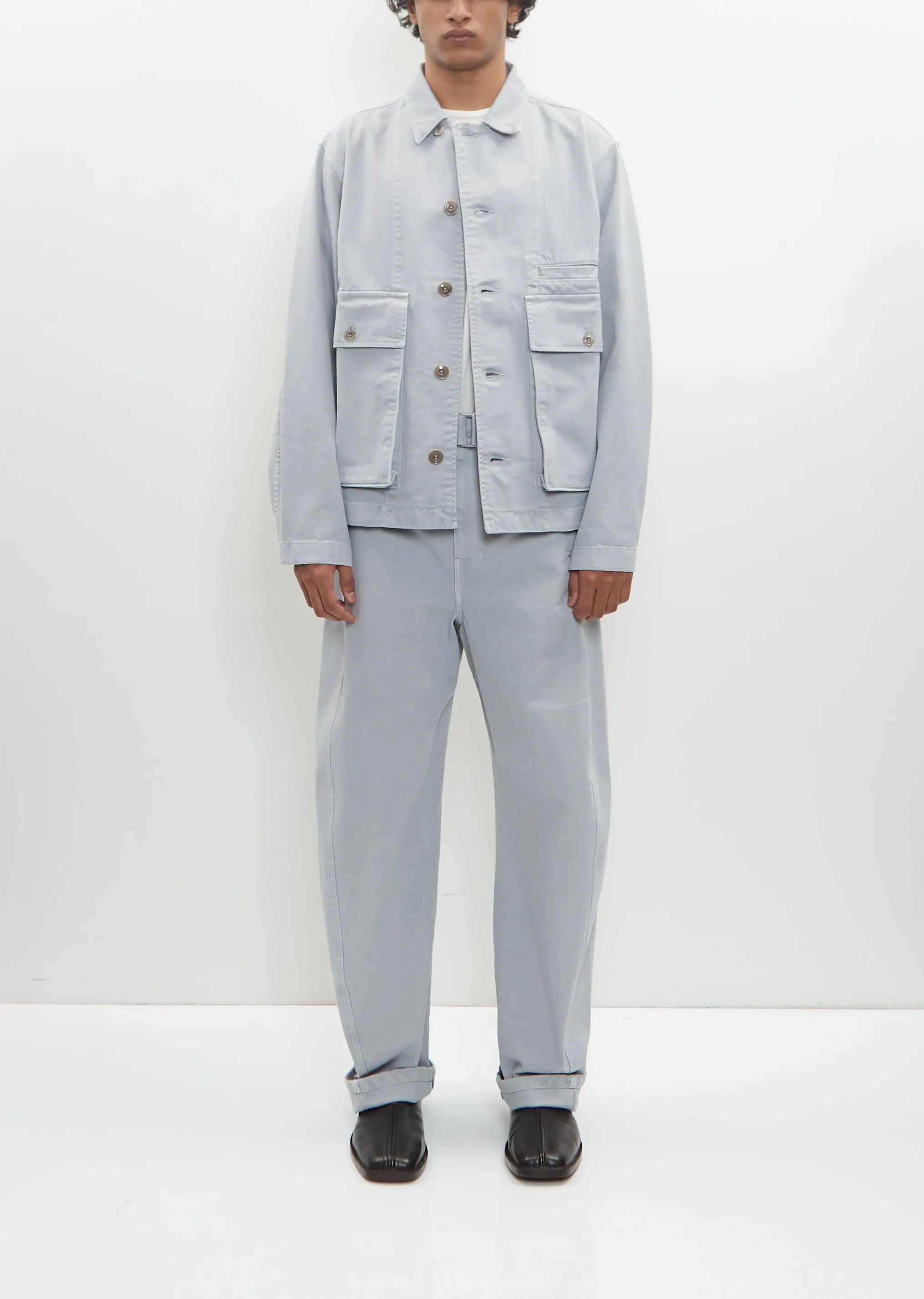 Denim Boxy Jacket sold by La Garconne product image thumbnail 3