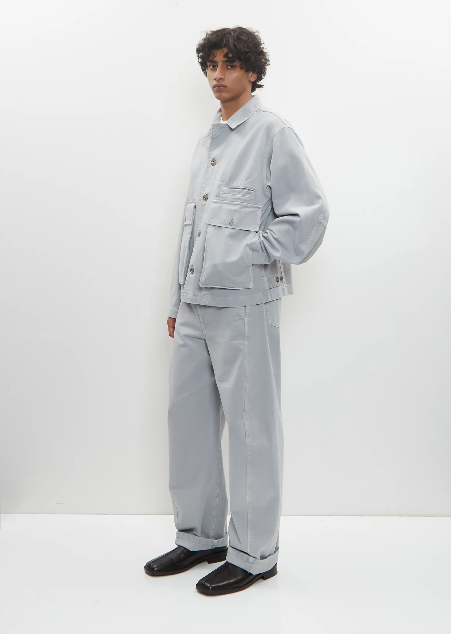 Denim Boxy Jacket sold by La Garconne product image thumbnail 5