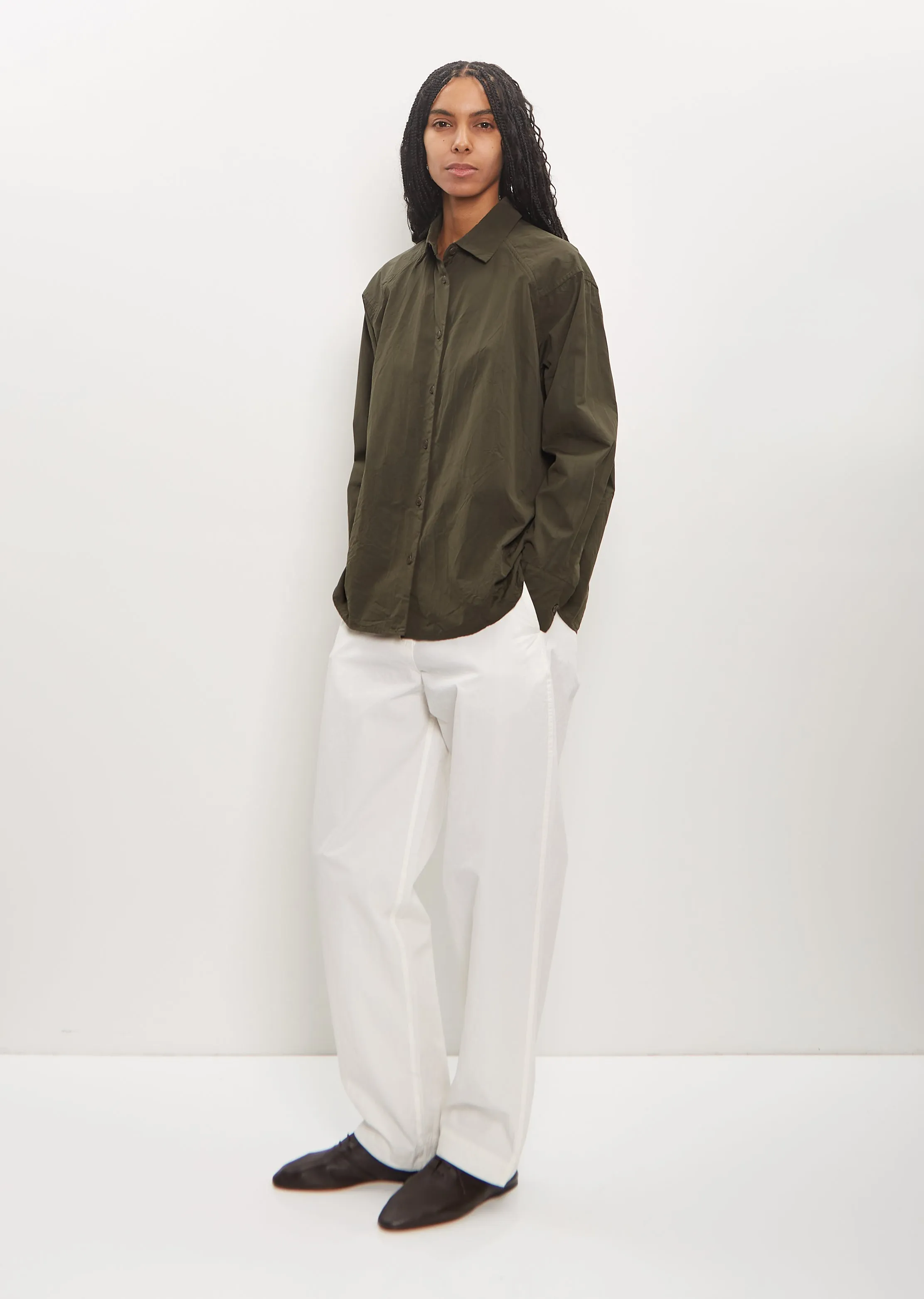 Cotton Drays Travail Shirt — Khaki sold by La Garconne product image thumbnail 5