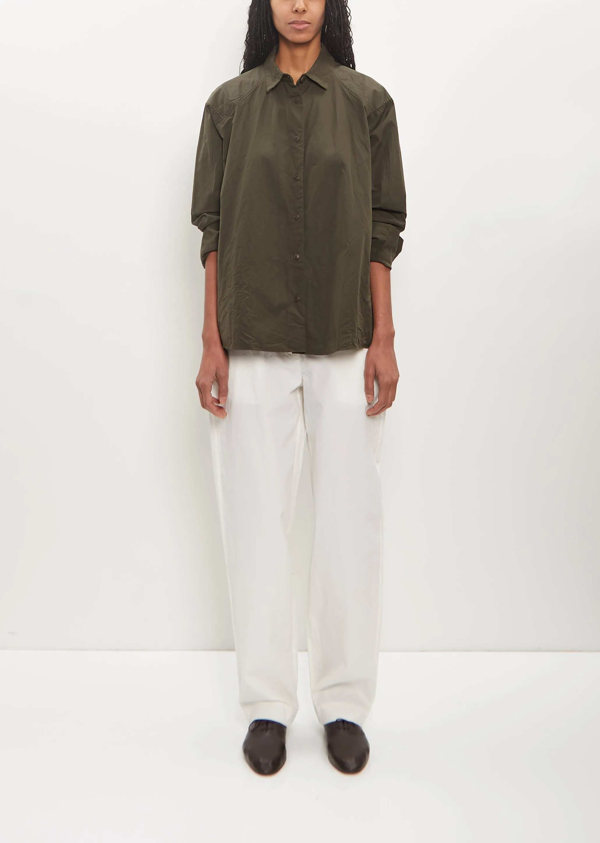 Cotton Drays Travail Shirt — Khaki sold by La Garconne product image thumbnail 4