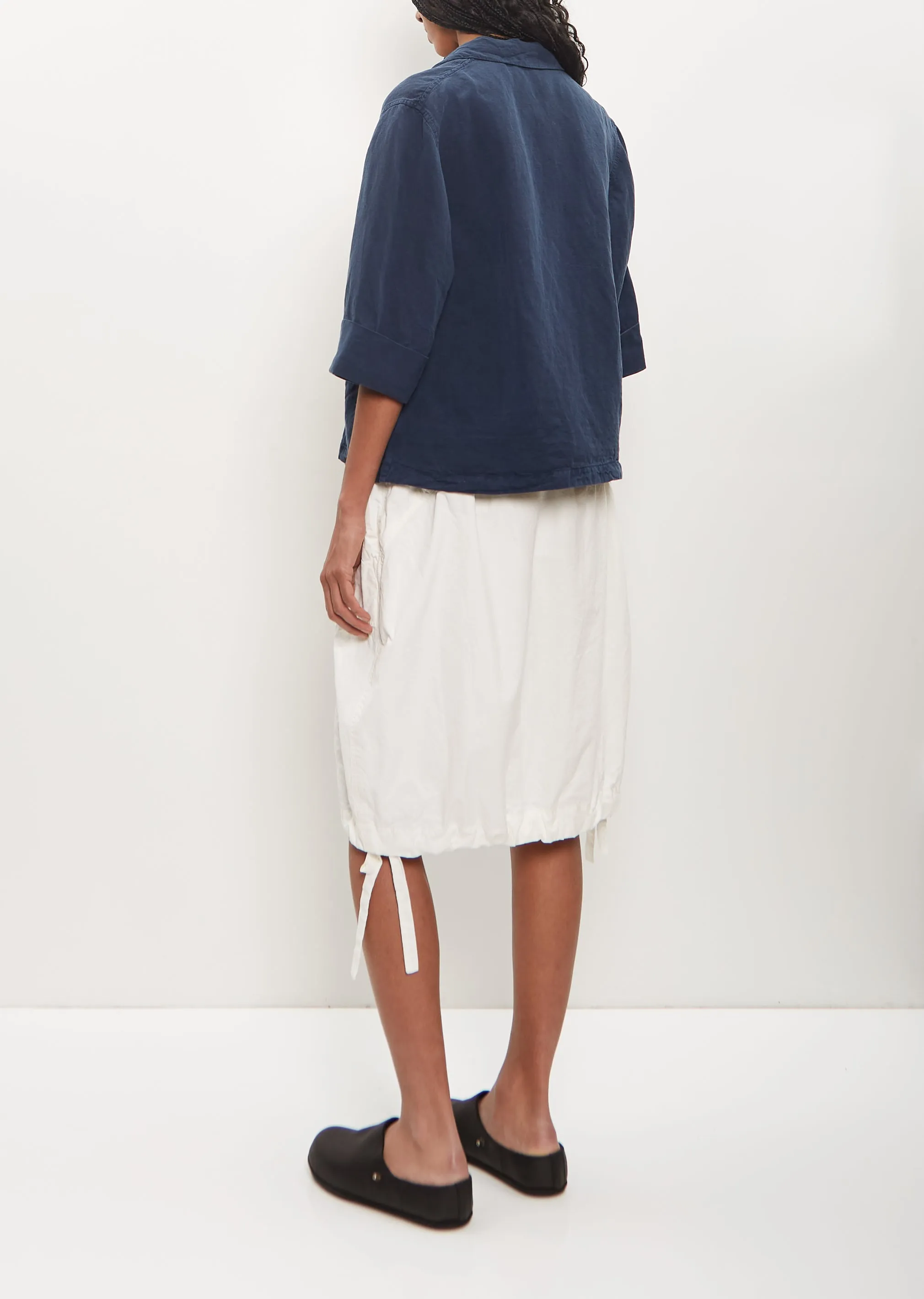 Lyocell Linen Officine Shirt — Navy sold by La Garconne product image thumbnail 3