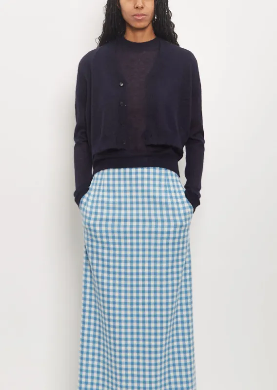 Kid Mohair Sheer Knit Cardigan sold by La Garconne