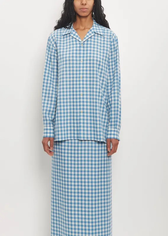 Cashmere Airy Smooth Shirt Blouson sold by La Garconne