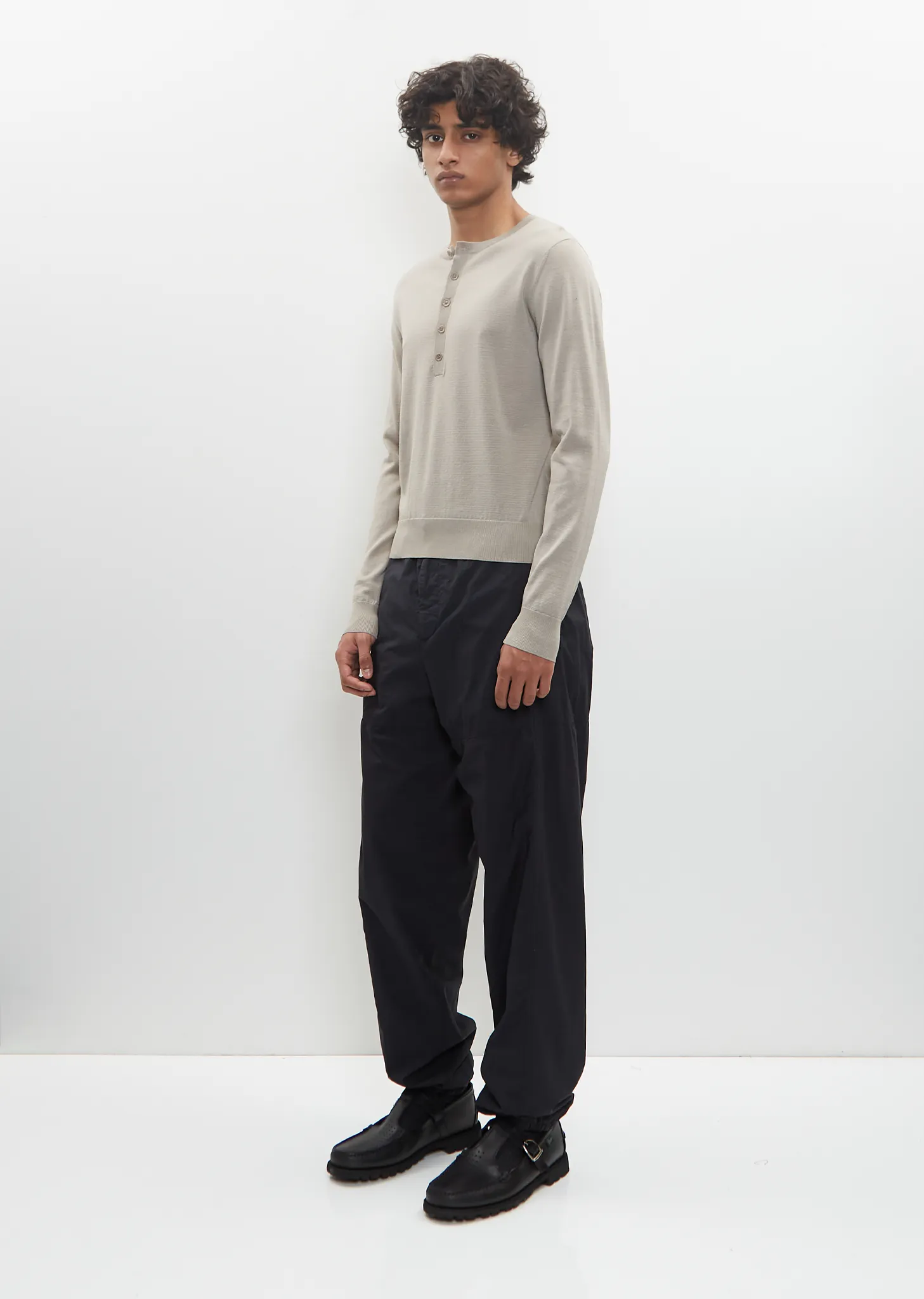 Micro Sweater — Light Grey sold by La Garconne product image thumbnail 5