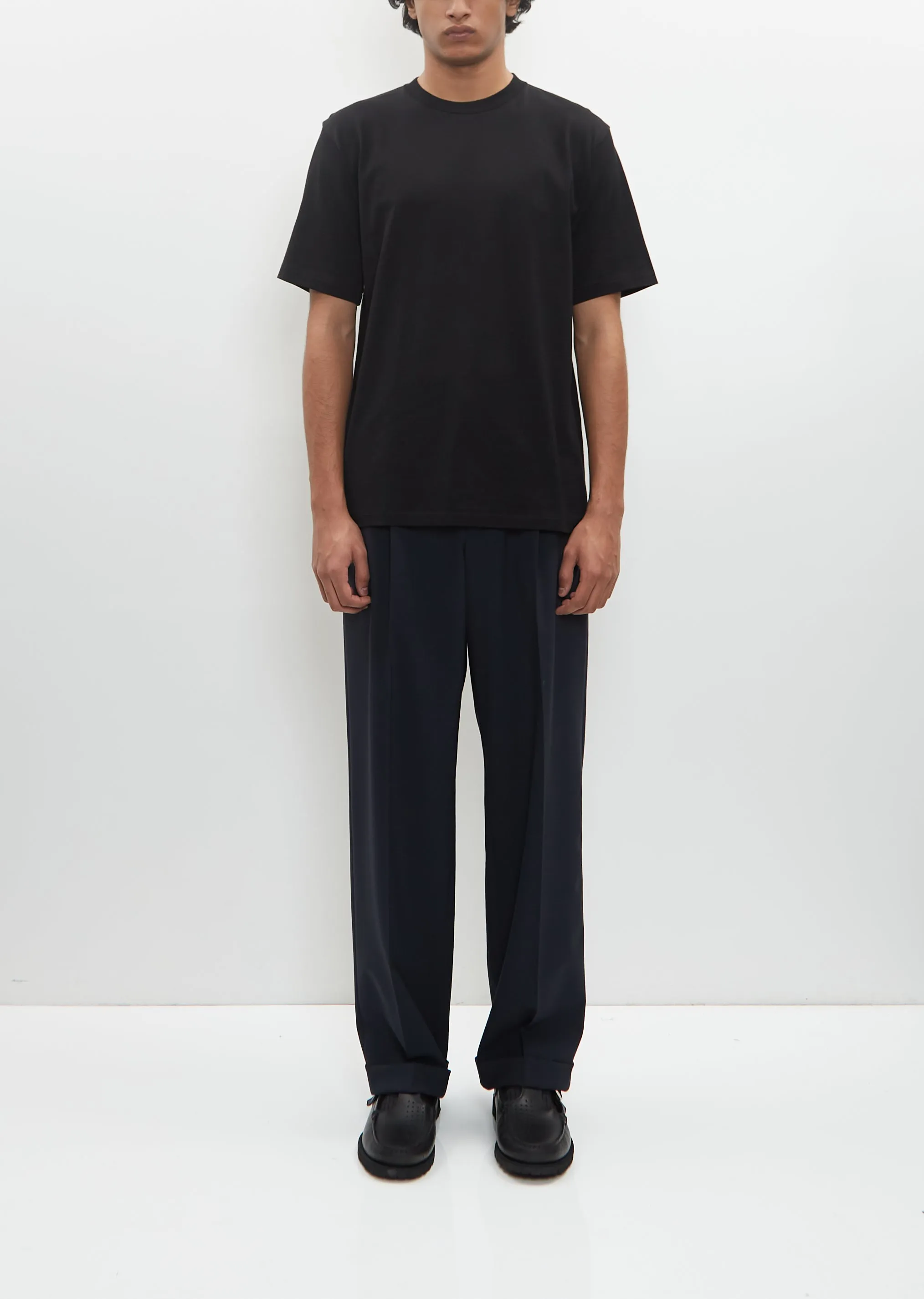 Luster Plaiting Tee — Black sold by La Garconne product image thumbnail 4