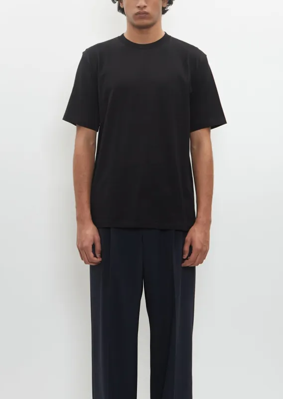 Luster Plaiting Tee — Black sold by La Garconne