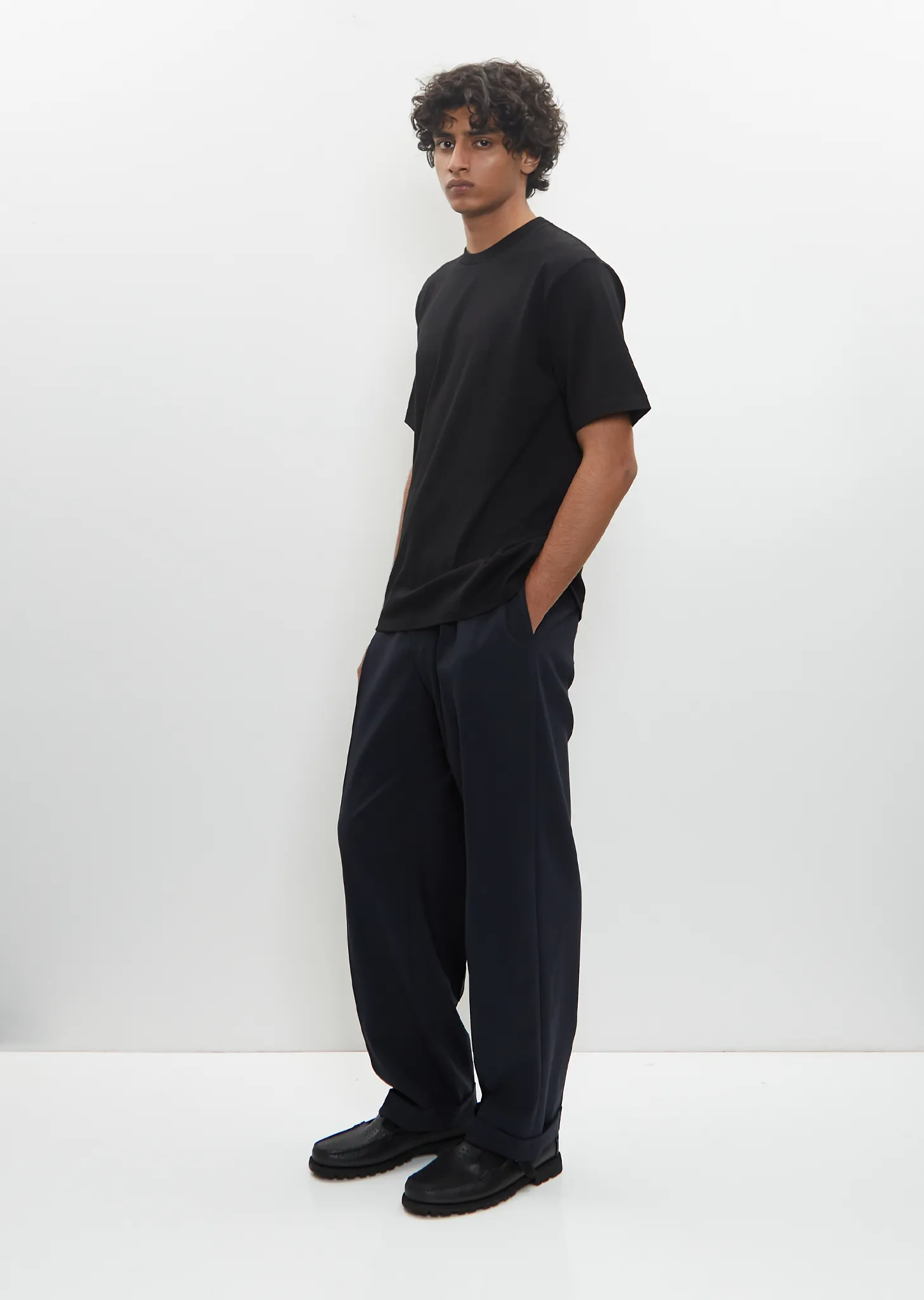 Luster Plaiting Tee — Black sold by La Garconne product image thumbnail 5