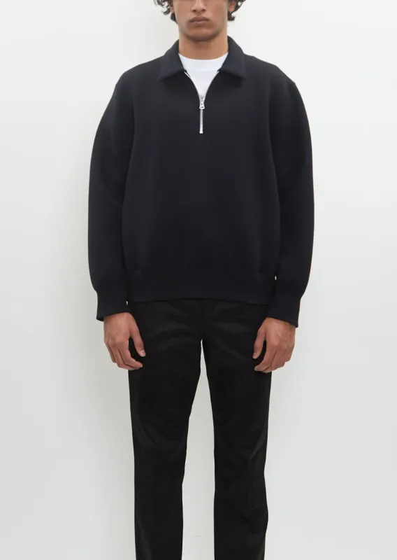 Sponge Sweat Polo Shirt — Black sold by La Garconne