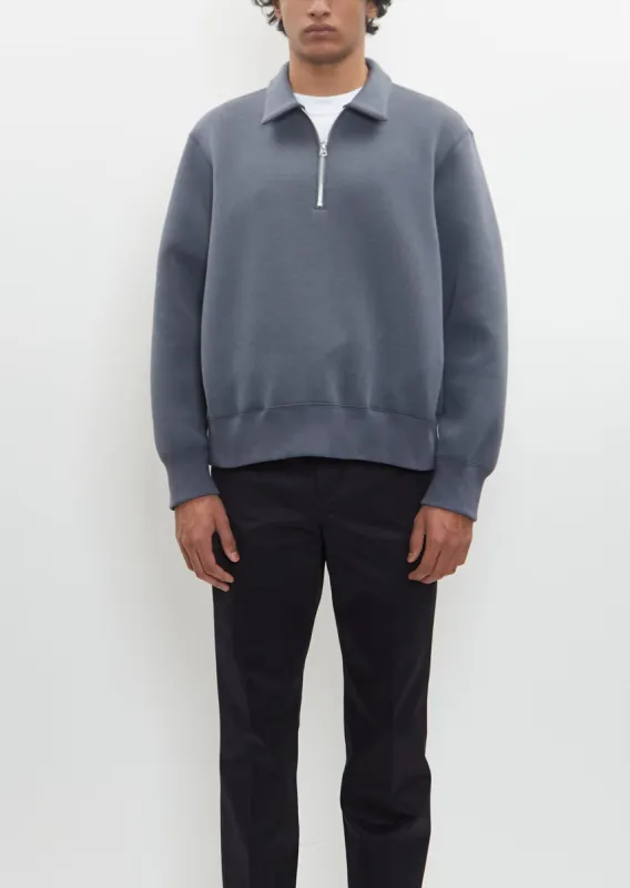 Sponge Sweat Polo Shirt — Blue Gray sold by La Garconne