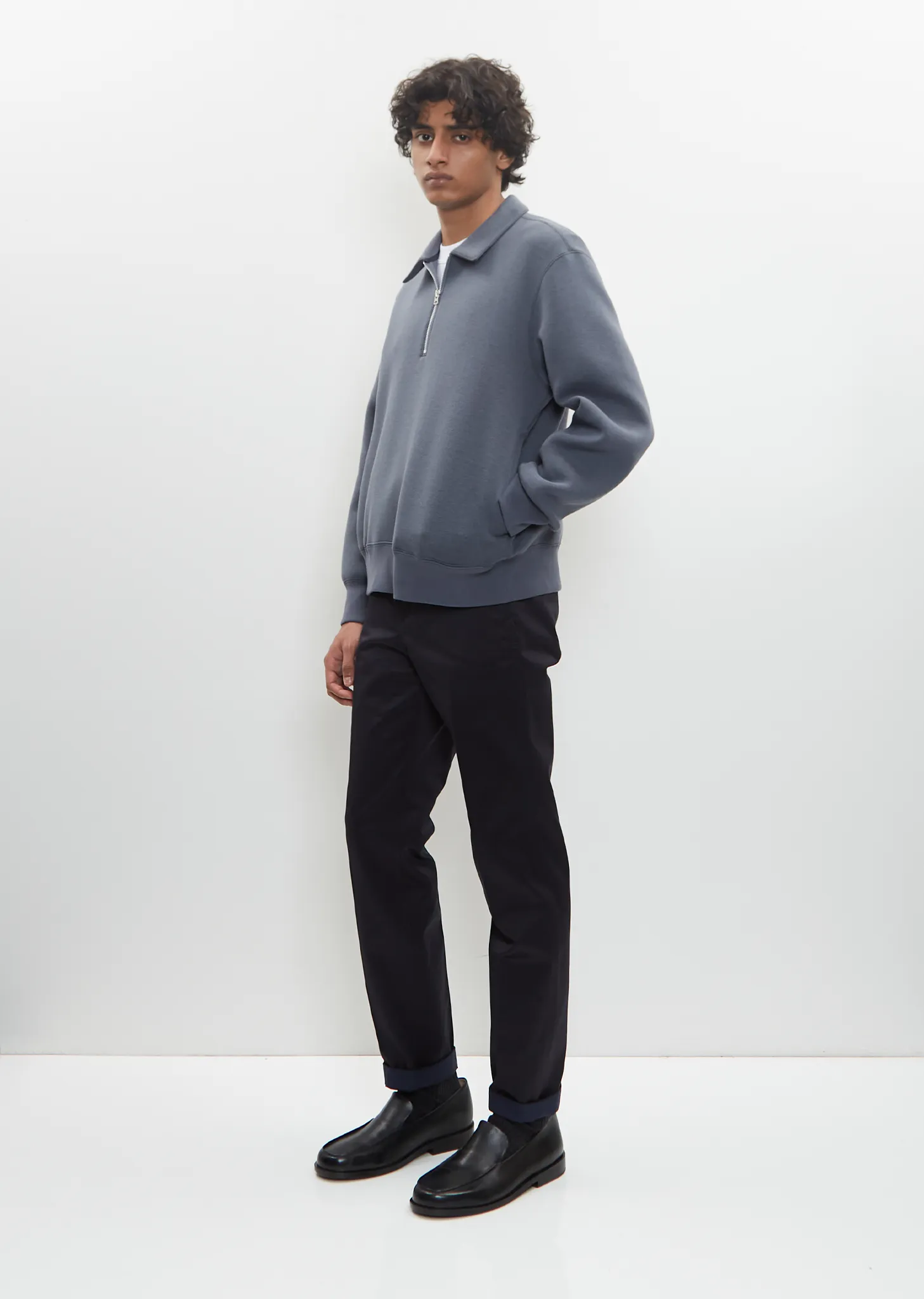 Sponge Sweat Polo Shirt — Blue Gray sold by La Garconne product image thumbnail 5