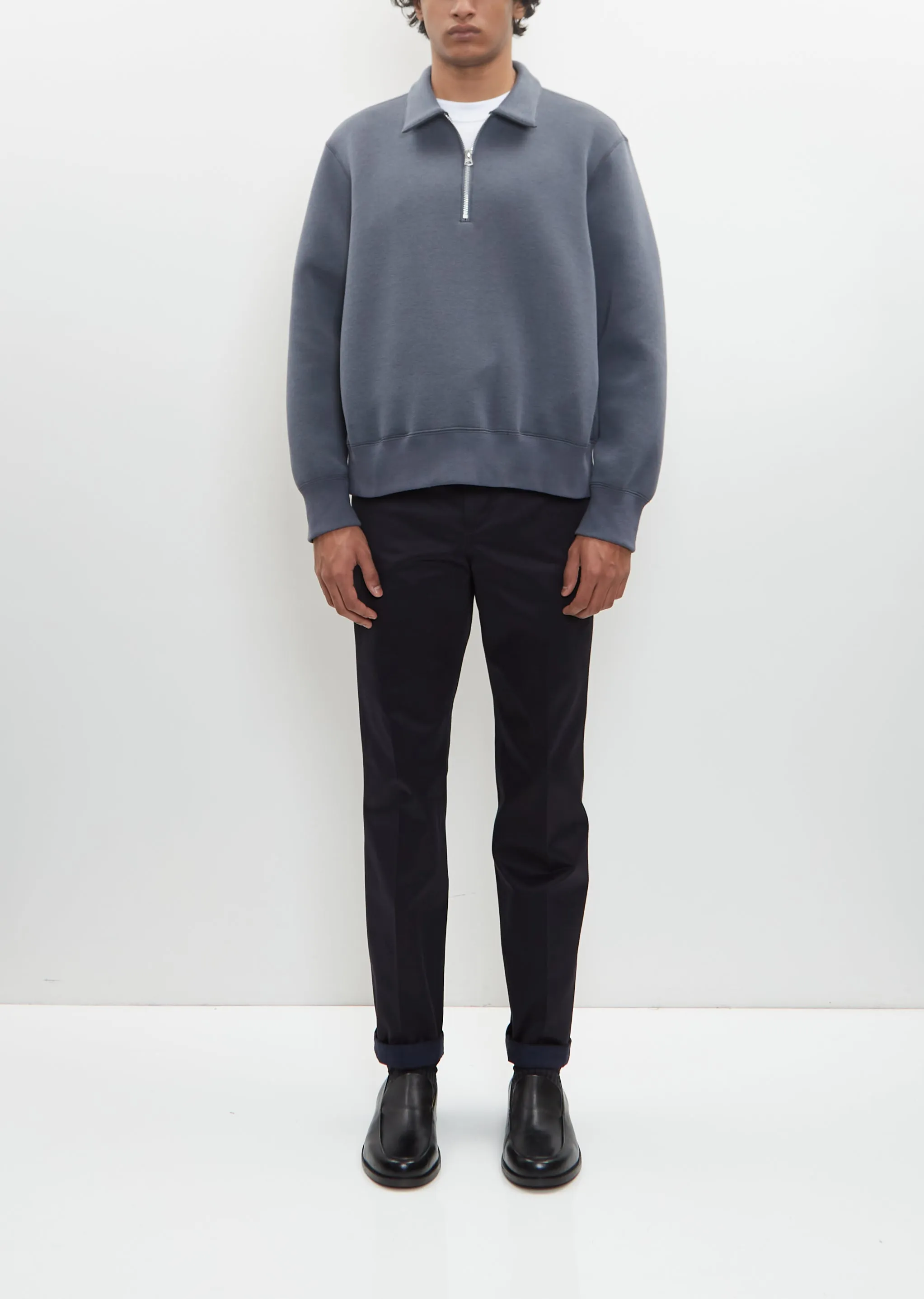 Sponge Sweat Polo Shirt — Blue Gray sold by La Garconne product image thumbnail 4