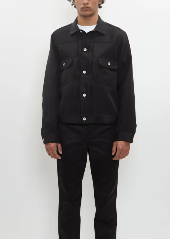 Double Faced Silk Cotton Jacket sold by La Garconne