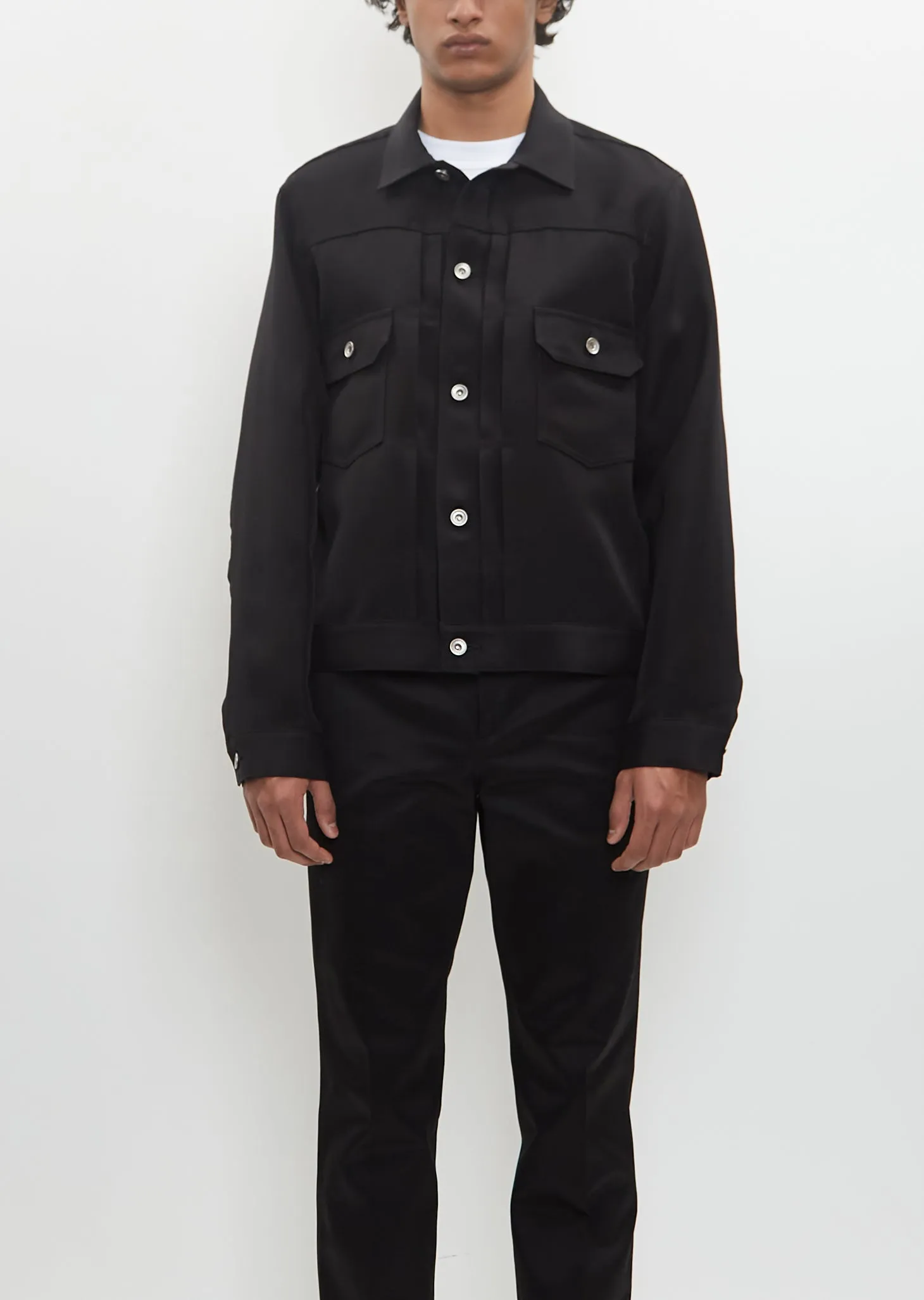 Double Faced Silk Cotton Jacket sold by La Garconne