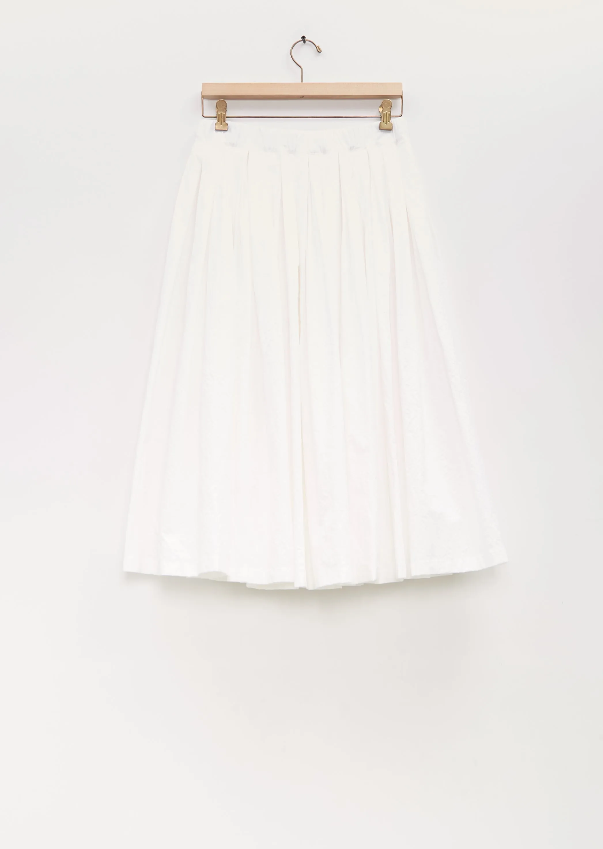 Cotton Pleated Pull On Skirt — Milk sold by La Garconne product image thumbnail 2