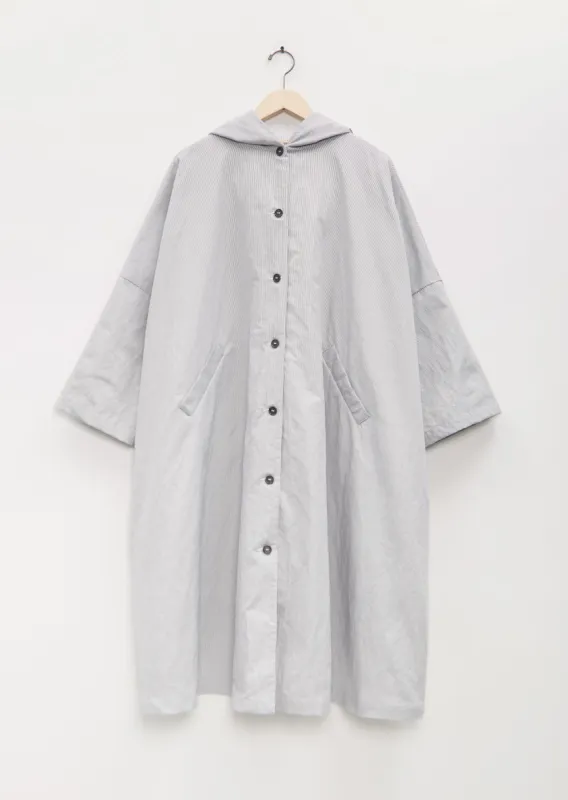 Linen Poly Hooded Parka Coat sold by La Garconne