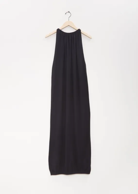Silk Cashmere Long Drape Dress sold by La Garconne