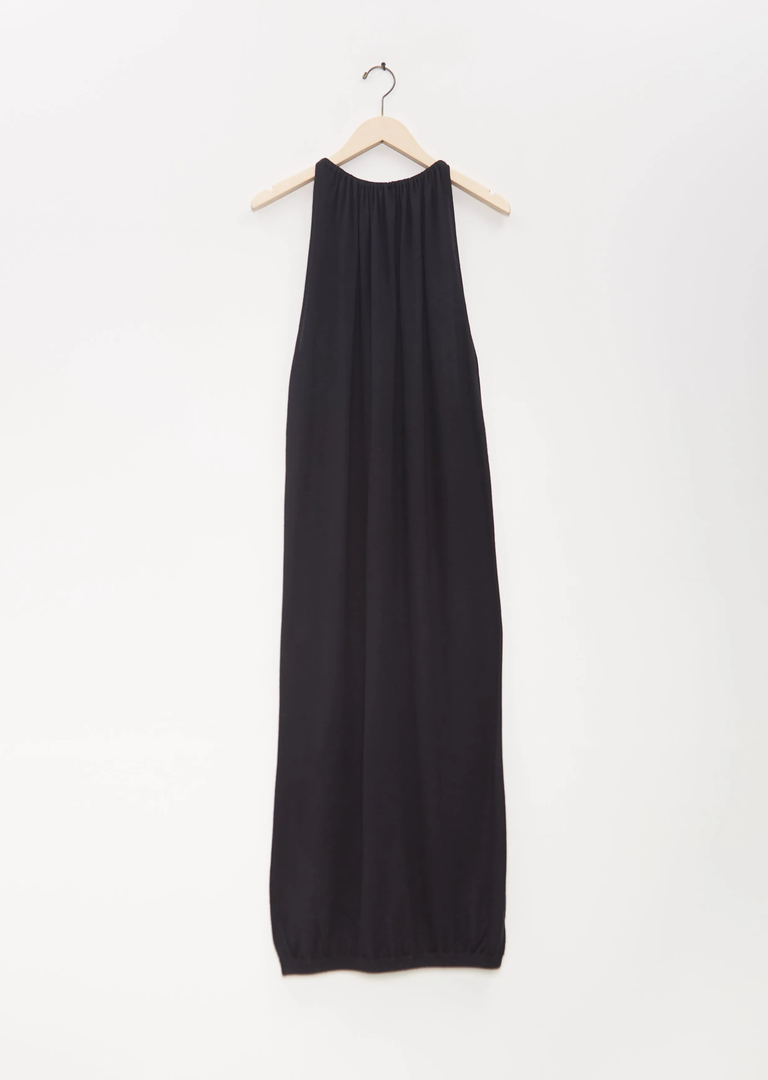 Silk Cashmere Long Drape Dress sold by La Garconne