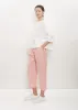 Linen Poly Cropped Pleated Pant — Poppy sold by La Garconne