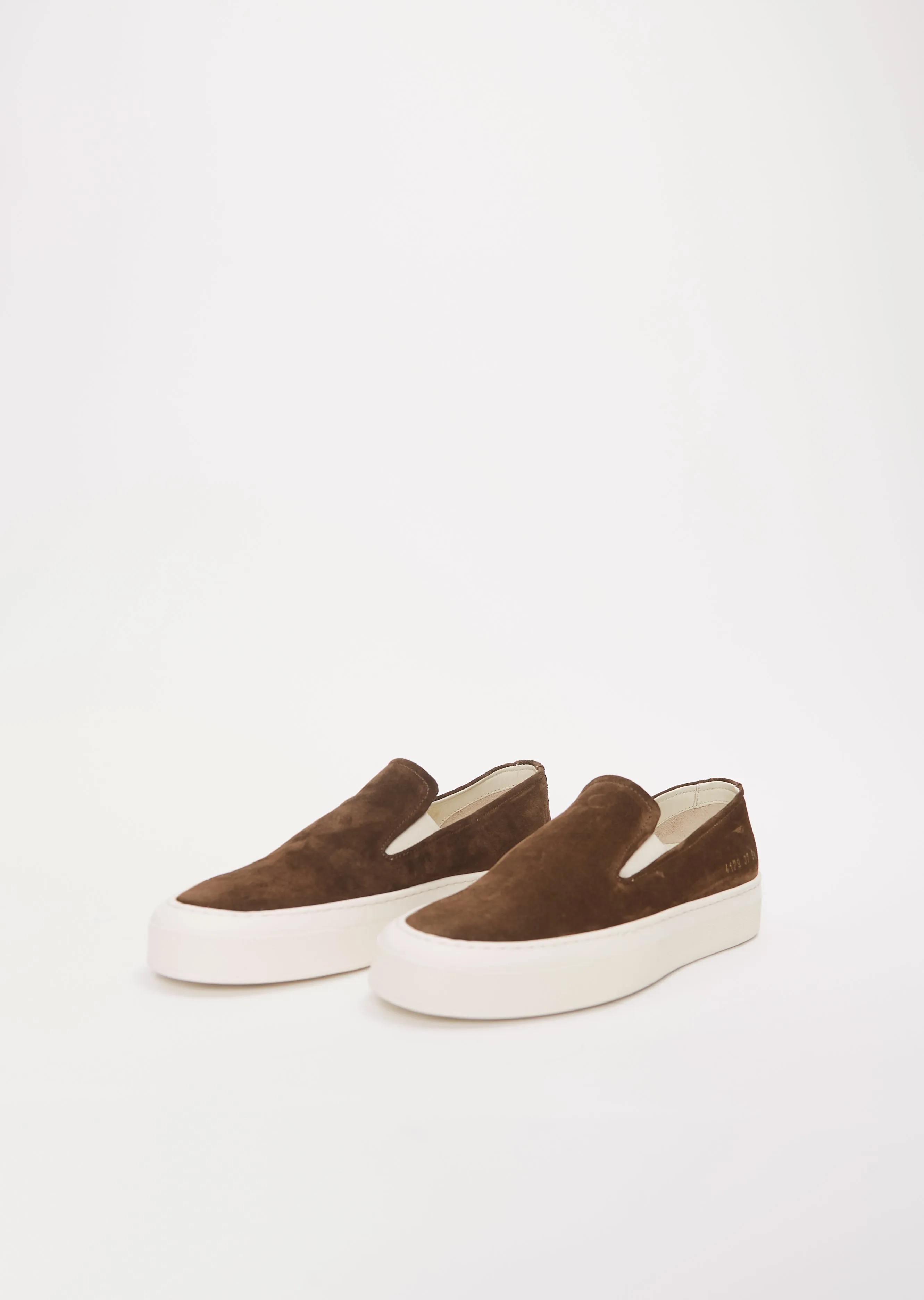 Suede Slip On — Coffee sold by La Garconne product image thumbnail 2