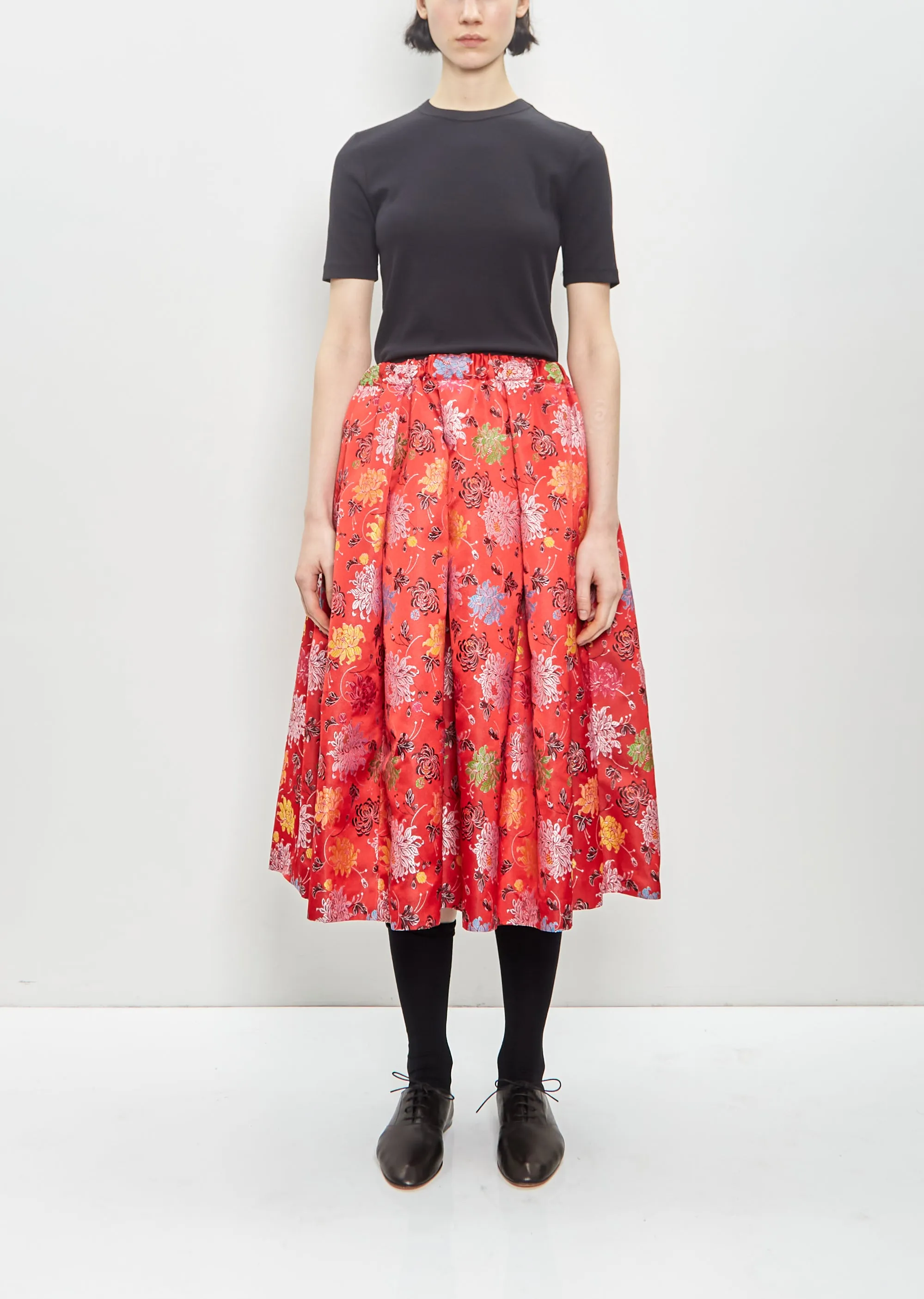 Polyester Jacquard Pleated Skirt sold by La Garconne