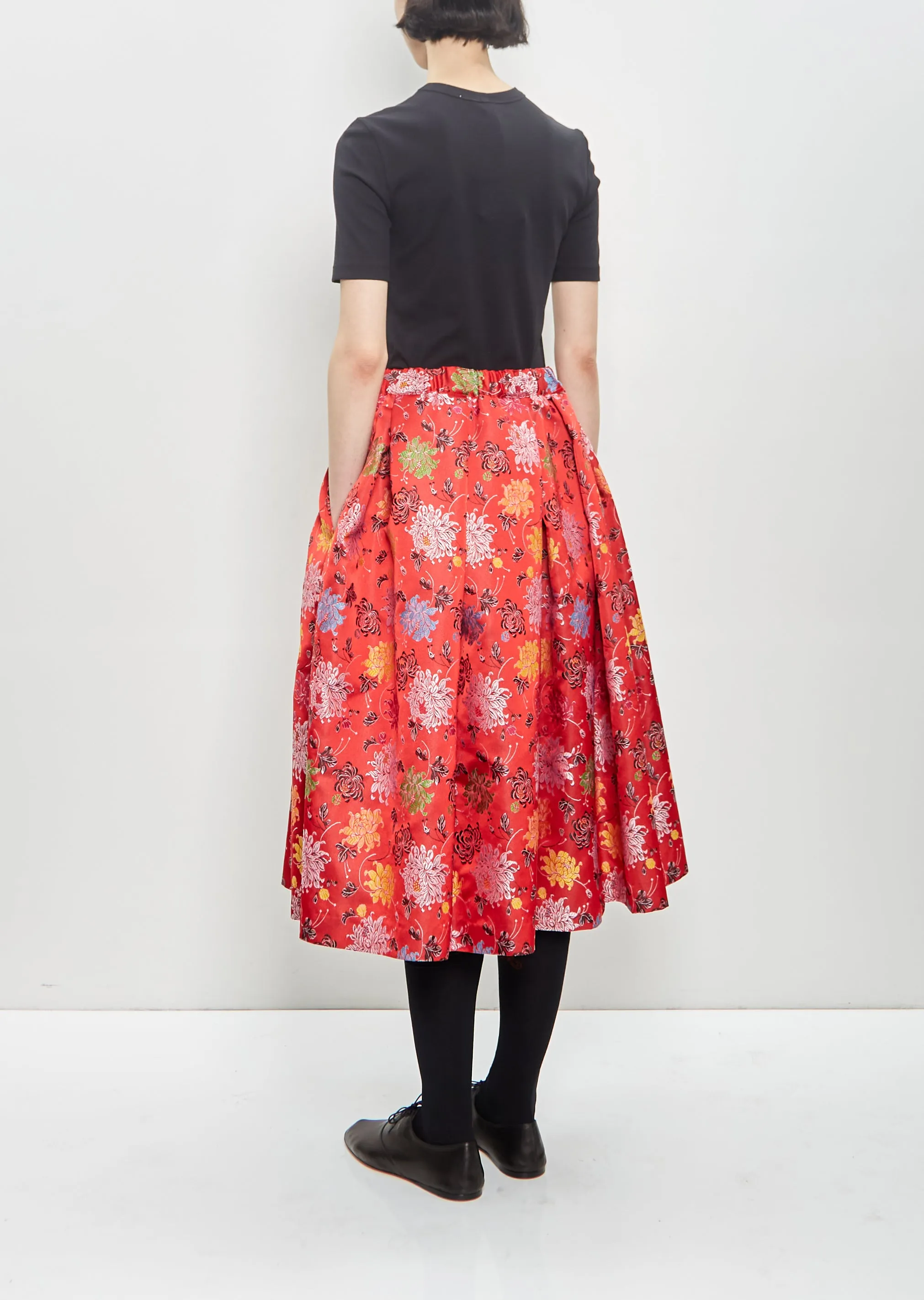 Polyester Jacquard Pleated Skirt sold by La Garconne product image thumbnail 3