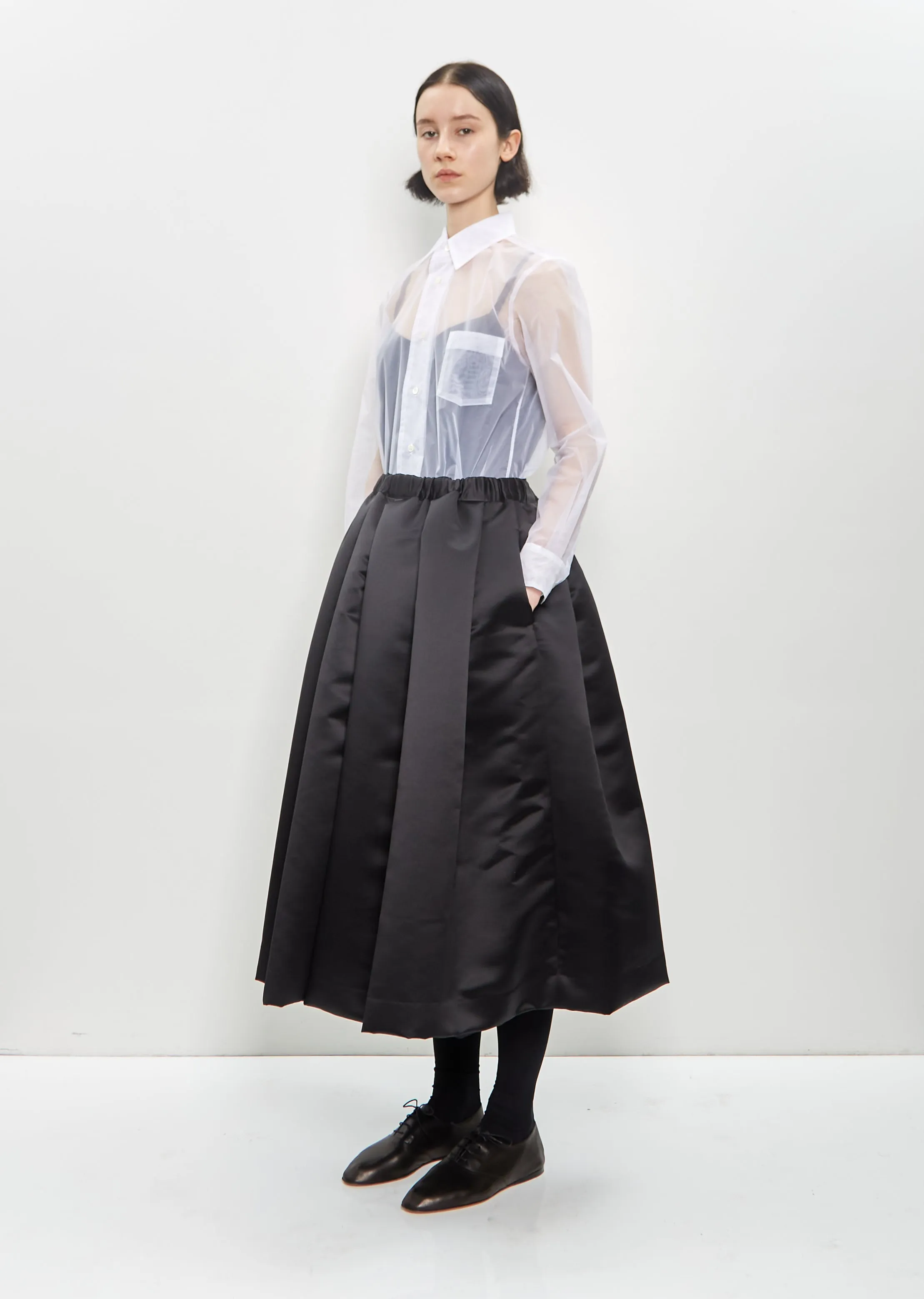 Polyester Satin Thick Wide Pant sold by La Garconne product image thumbnail 4