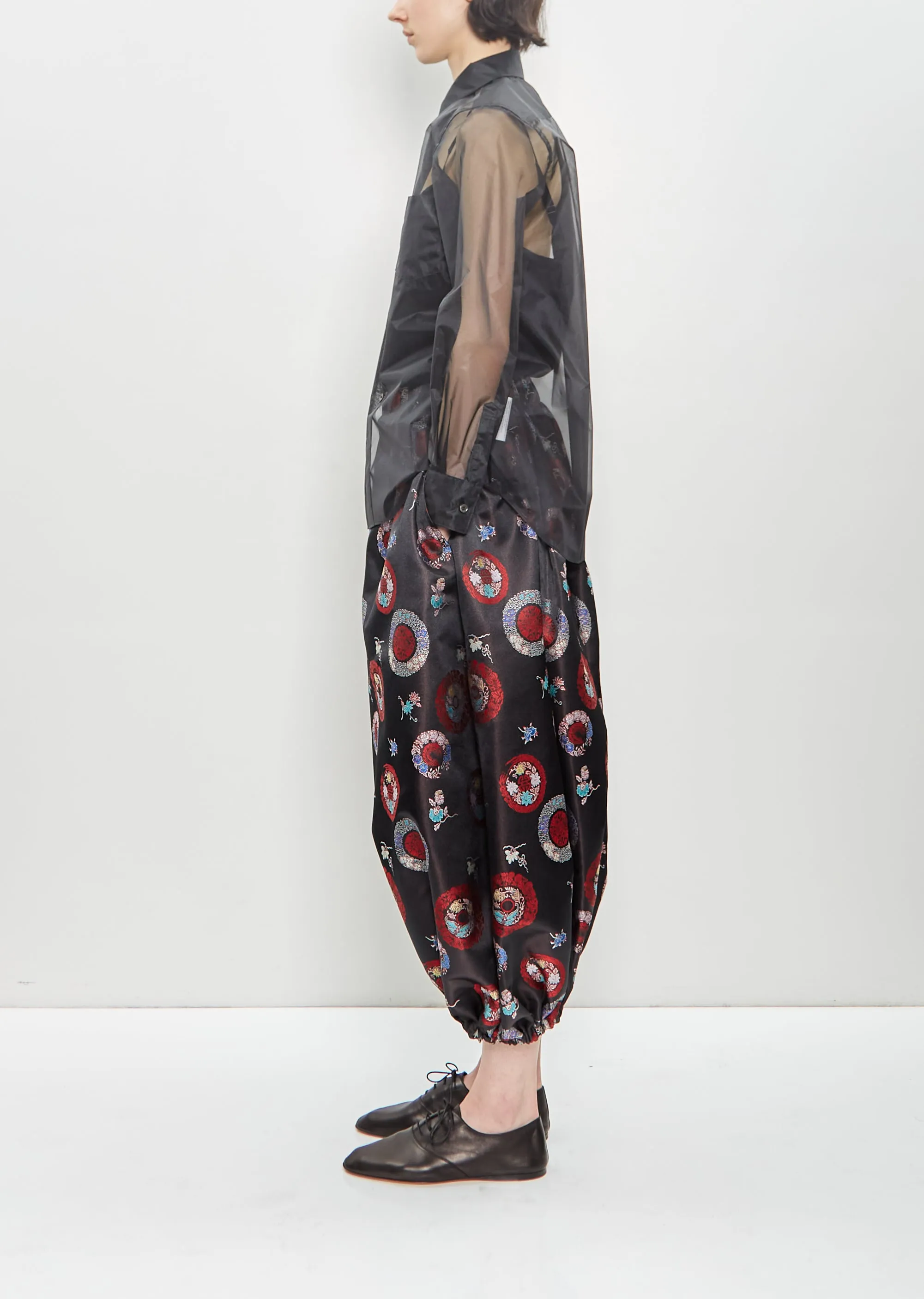 Nylon Sheer Blouse — Black sold by La Garconne product image thumbnail 2